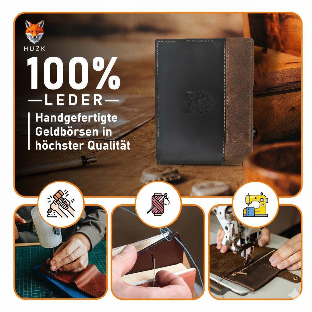 HUZK Geldbörse "Hunter Duo" Geldbeutel Männer günstig online kaufen