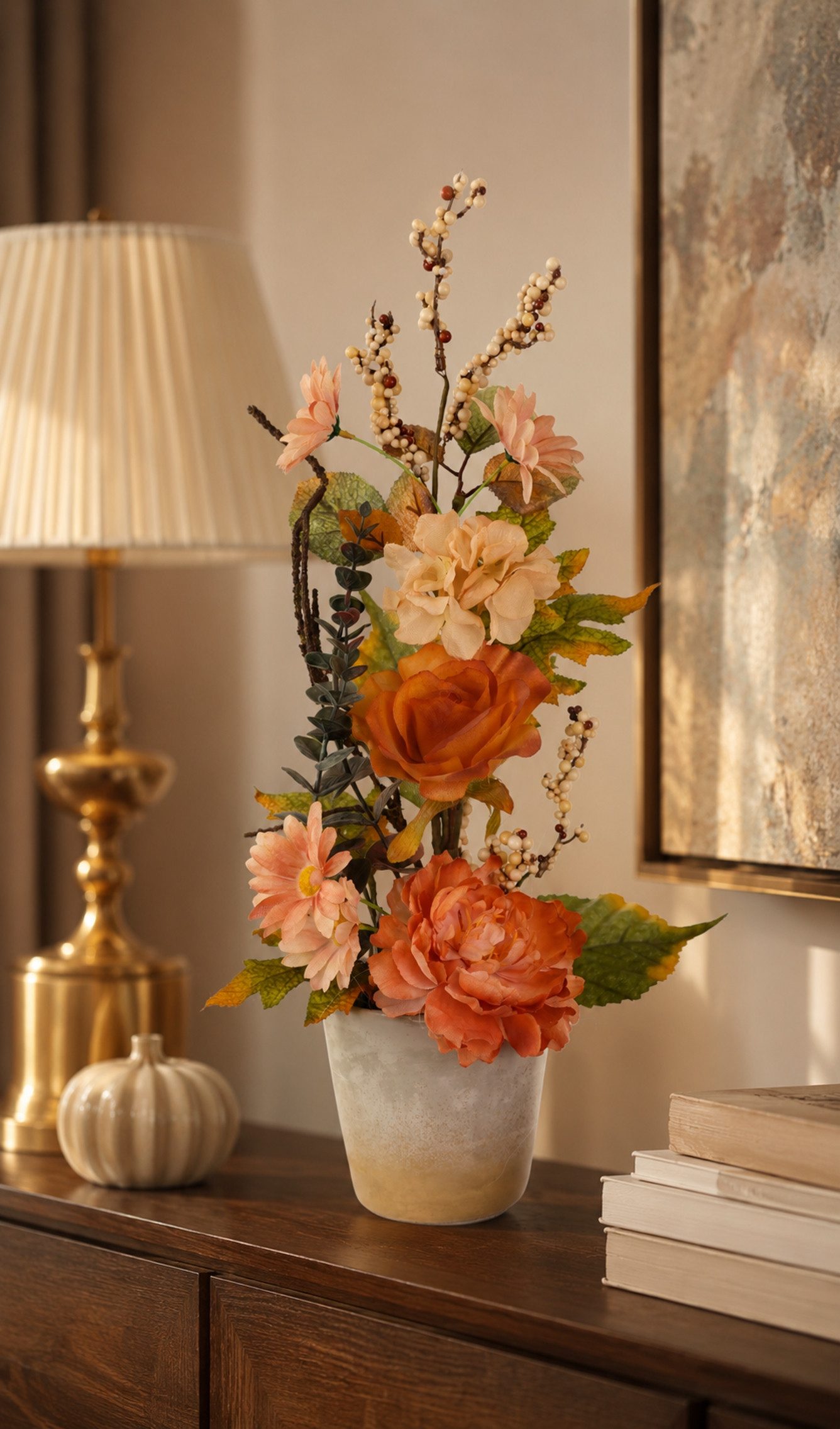Kunstpflanze Rosen, I.GE.A., Höhe 48 cm