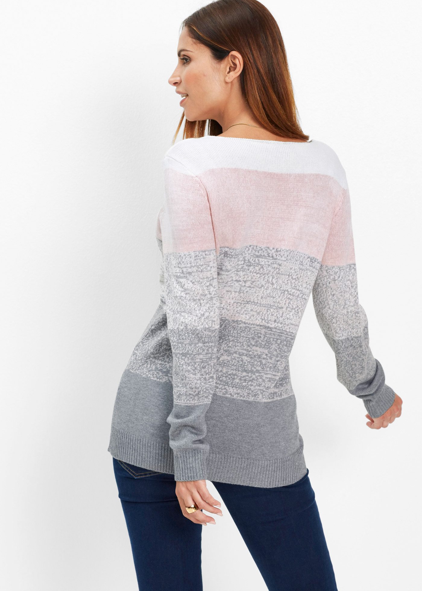 bonprix Longpullover Long-Pullover mit Cashmere-Anteil günstig online kaufen