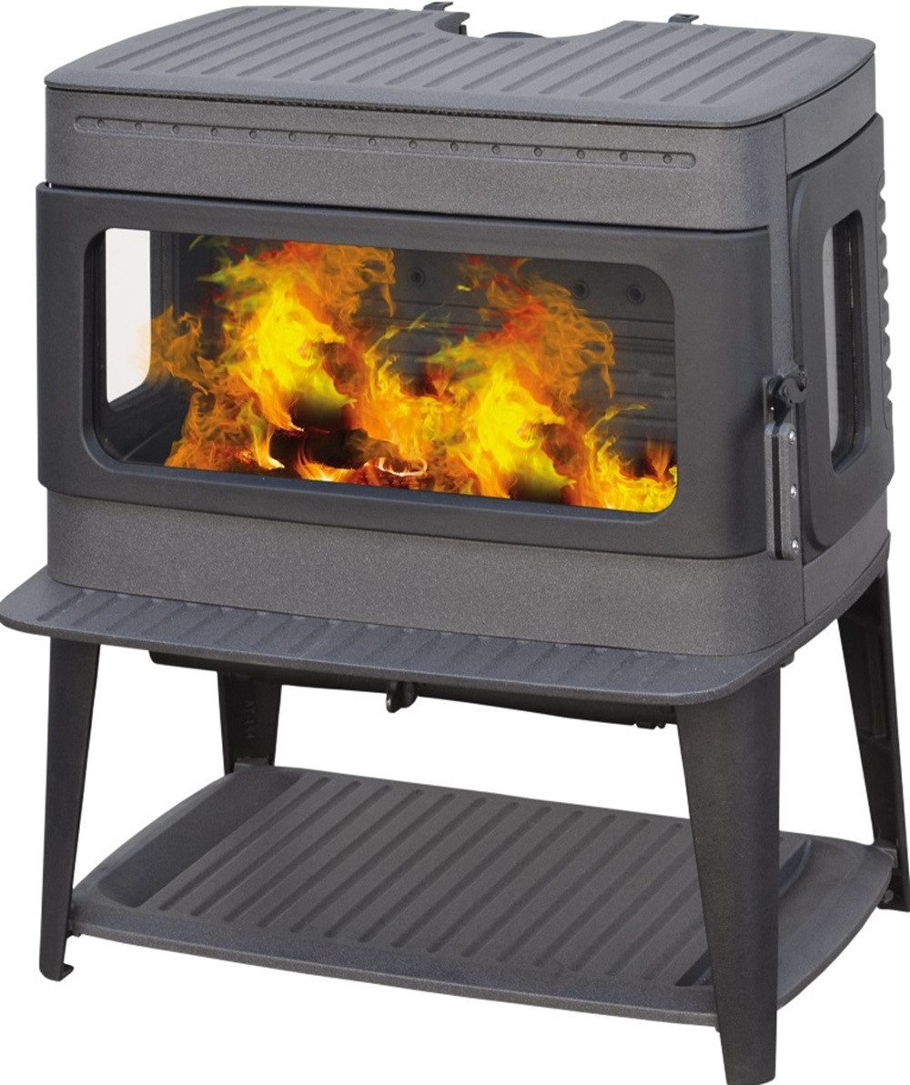Plamen Kaminofen Design-Gusskaminofen Plamen Authentic 50 Herdplatte, ext. Zuluft, 12 kW