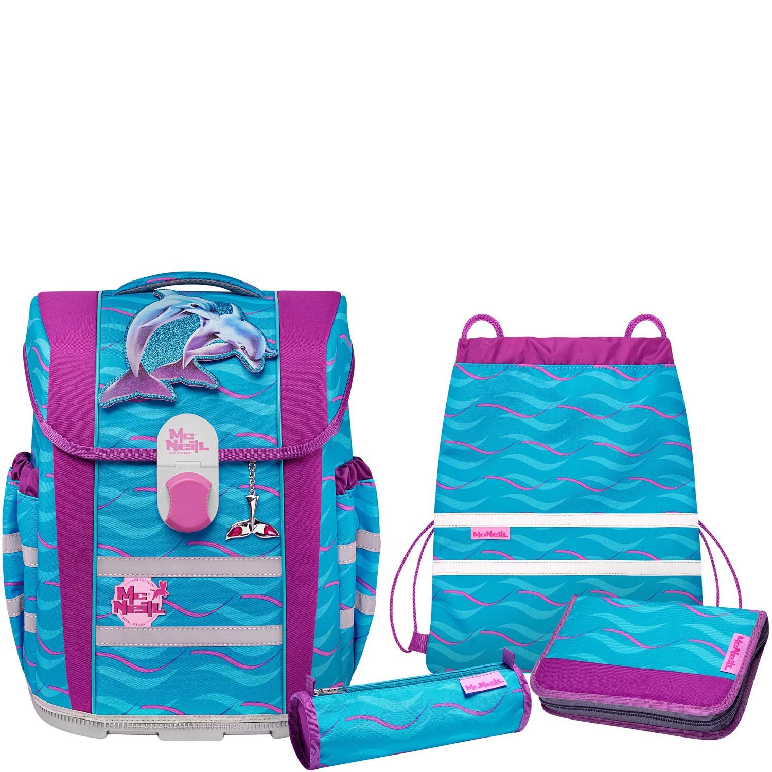 Freizeitrucksack McNeill Schulranzen-Set 5-teilig Mac2 schwarz