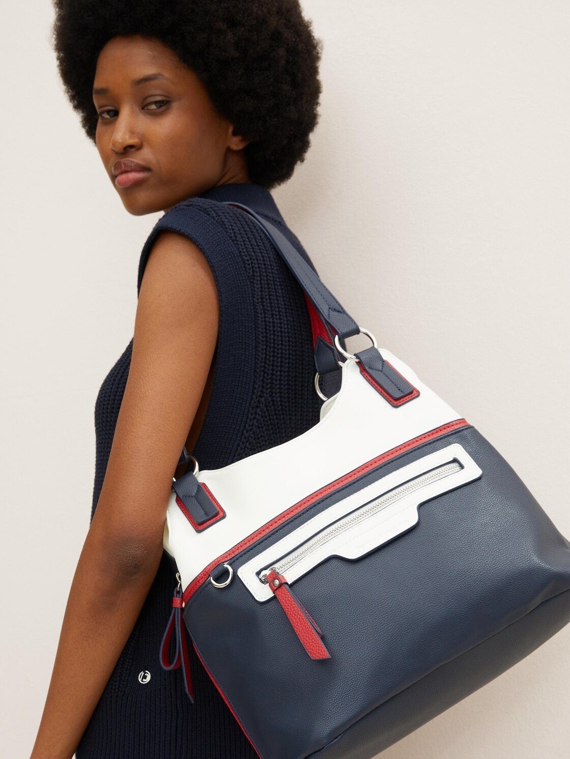 TOM TAILOR Shopper Bags, TTJULE L Shopper mit Colour Blocking