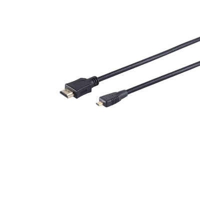 S/CONN maximum connectivity® HDMI A-Stecker/HDMI D-Stecker micro verg HEAC 1m HDMI-Kabel, (100 cm)
