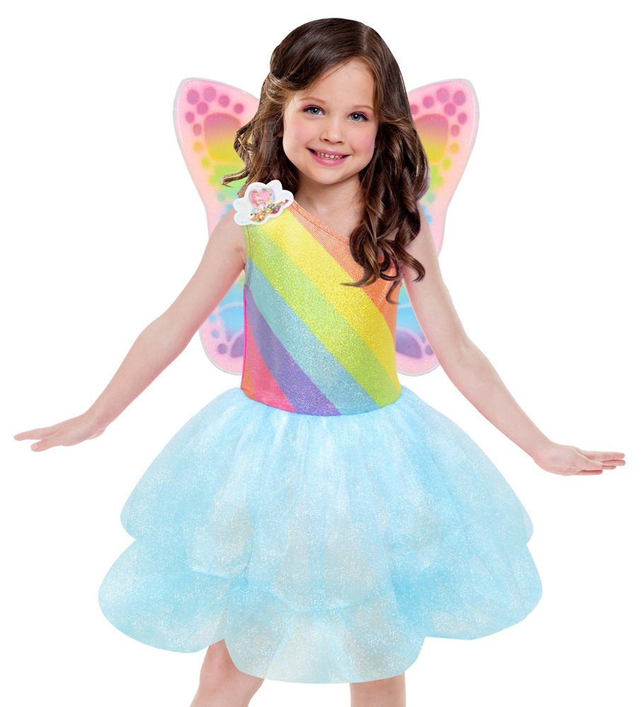 Amscan Prinzessin-Kostüm Barbie Wolken Schmetterling Kostüm für Mädchen - 8  bis 10 Jahre