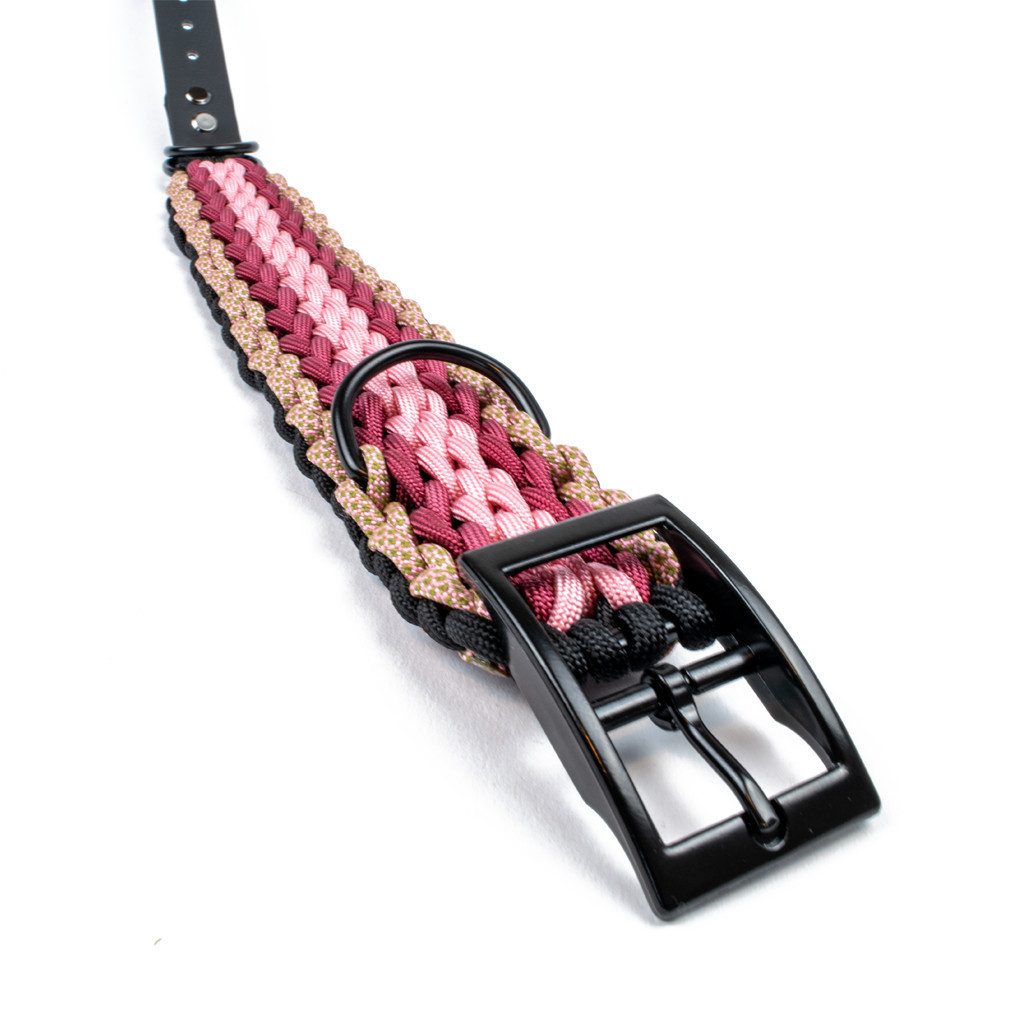 Tierluxe Hunde-Halsband Natur, Paracord, Handgemacht