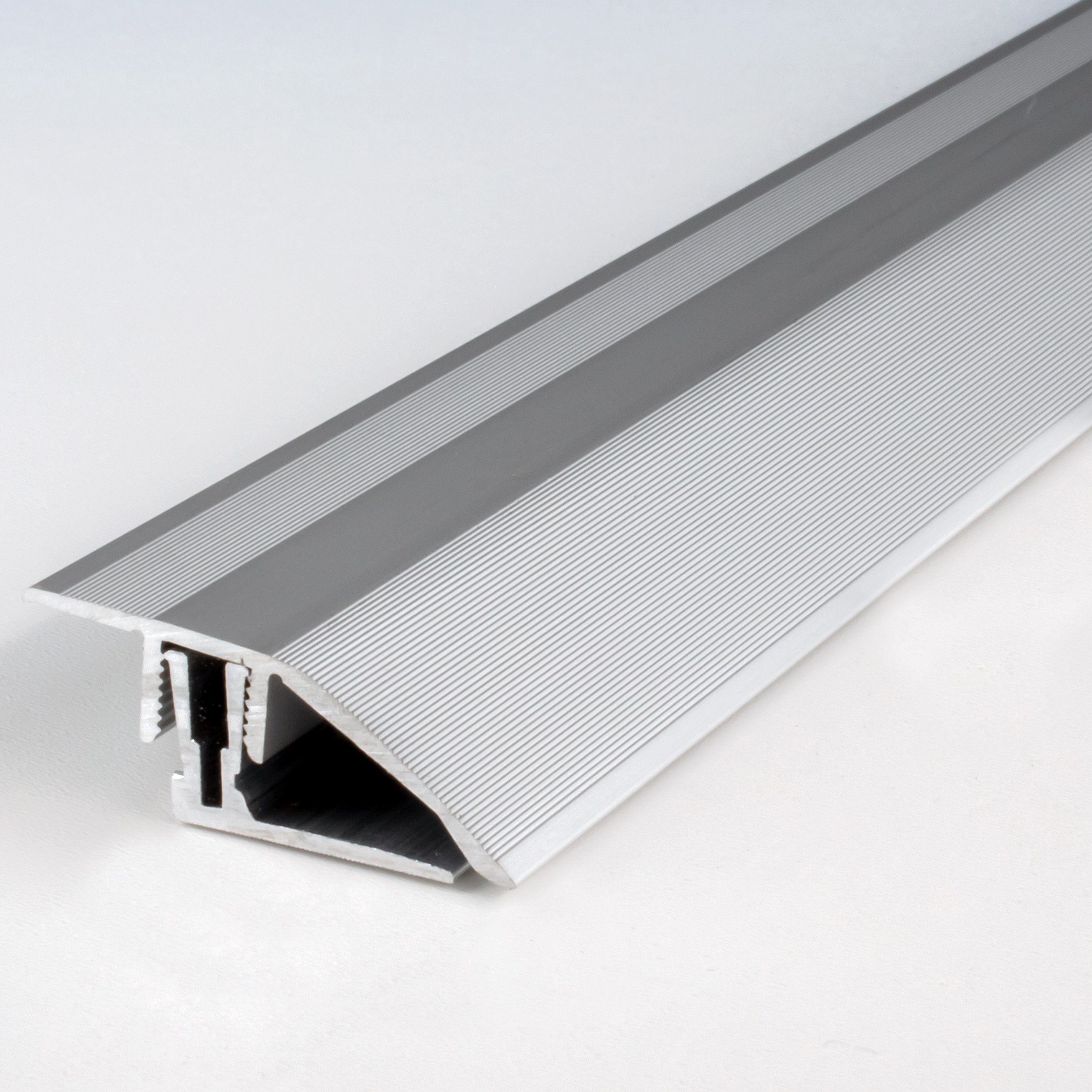 PROVISTON Anpassprofil Aluminium, 41 x 11 - 15 x 1000 mm, Silber, Höhen Anpassungsprofile (1-St)