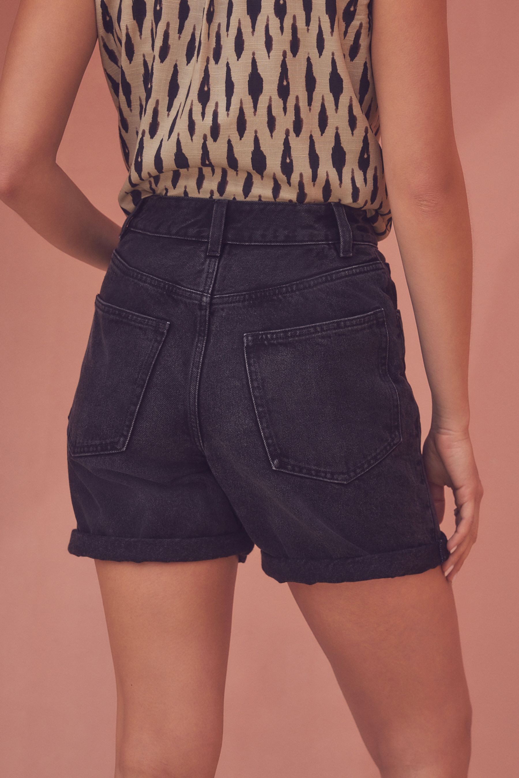 Next Jeansshorts Lässige Shorts zum Krempeln 100 % Baumwolle (1-tlg) günstig online kaufen