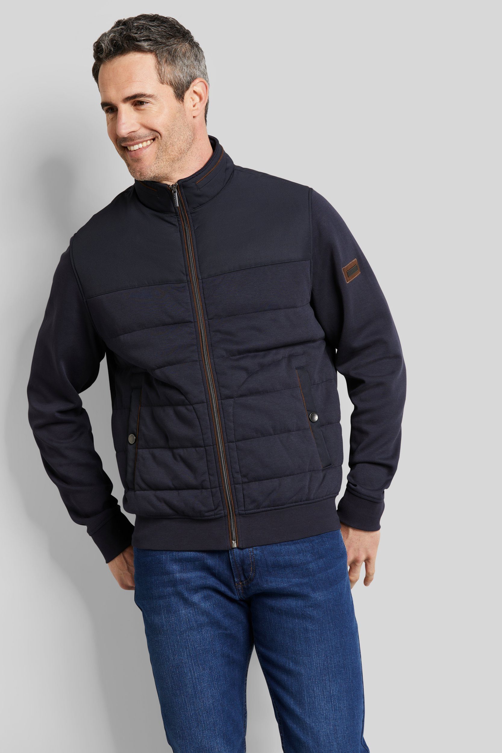 bugatti Sweatjacke mit Struktur günstig online kaufen