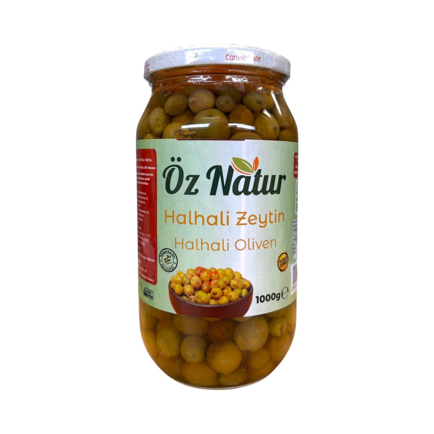 Öz Natur Antipasti, Hatay Halhali Oliven (Eingelegte Kirma Zeytin) 900g