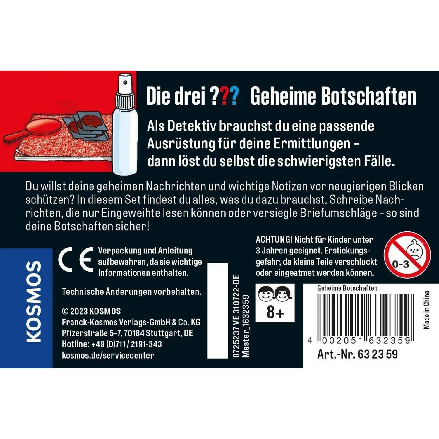 Kosmos Spiel Die drei ??? Geheime Botschaften
