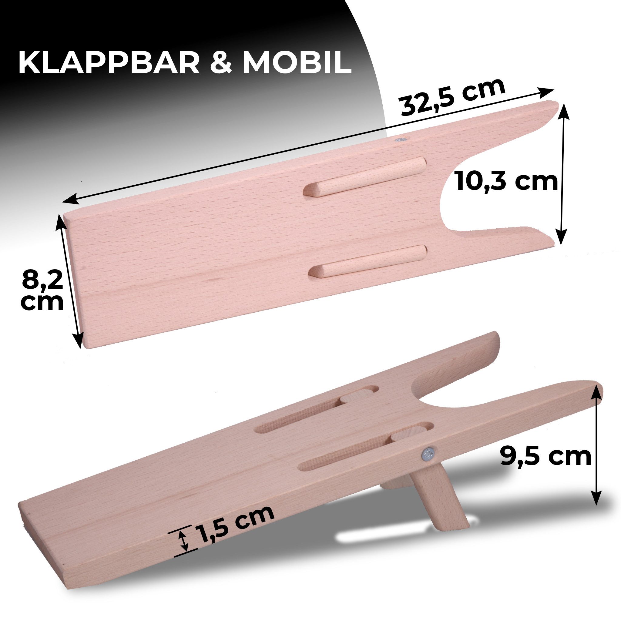Langlauf Schuhbedarf Stiefelknecht Stiefelknecht Buchenholz platzsparend klappbar made in Germany, Made in Germany