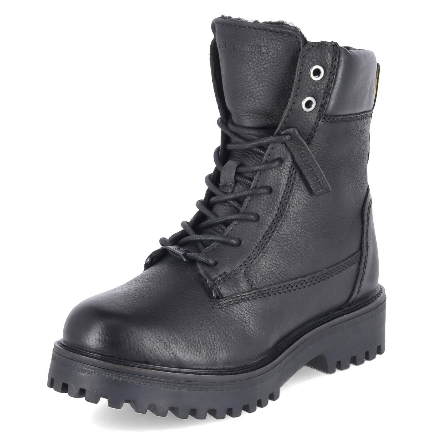 Salamander Salamander F31AUV401240-1010 Damen Glattleder schwarz Schnürstiefel