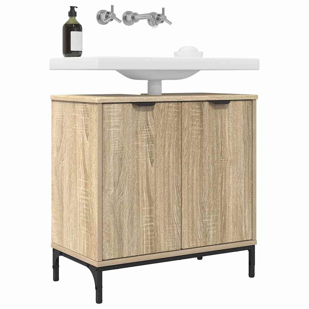 vidaXL Badezimmerspiegelschrank Badezimmer Waschbecken Schrank Sonoma günstig online kaufen