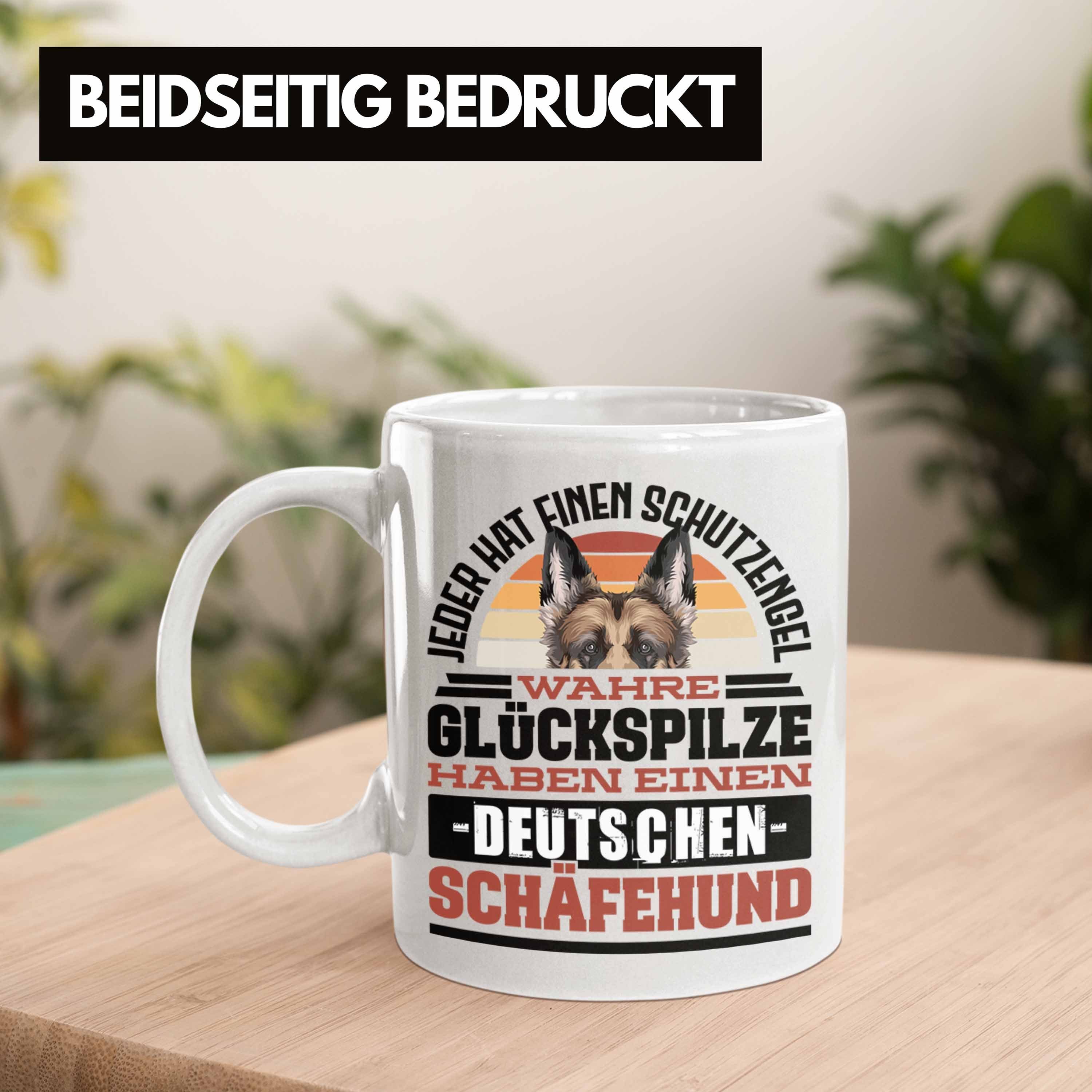 Trendation Tasse Deutscher Kaffee-Becher Schäferhund Bes Tasse Weiss Schäferhund Geschenkidee