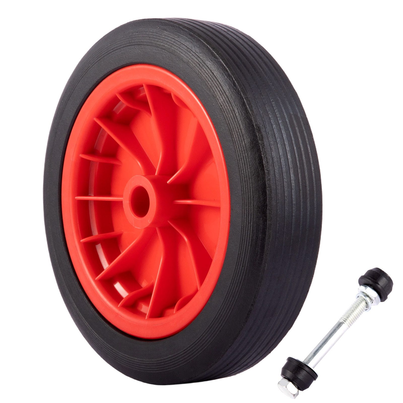 Youyijia Ersatzrad 12-Zoll-Schieberrad, 3.50-4.00/8 + 120 mm PU-pannensicher.