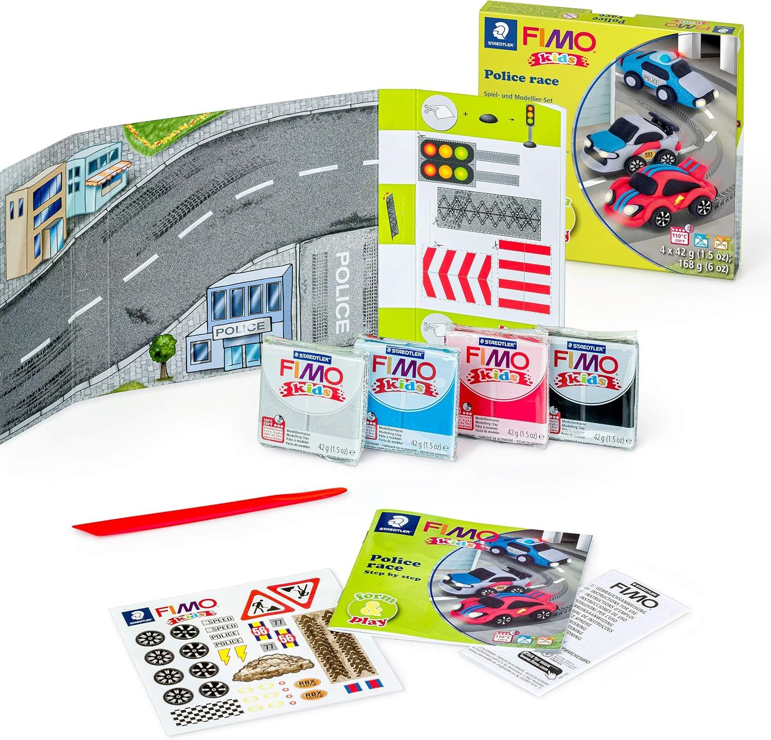 FIMO Knete FIMO Kids Form&Play Police Race - Modelliermasse Set