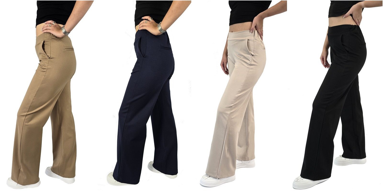 ESViViD Marlene-Hose trendig, super bequem & chic in vielen Farben elastischer Bund