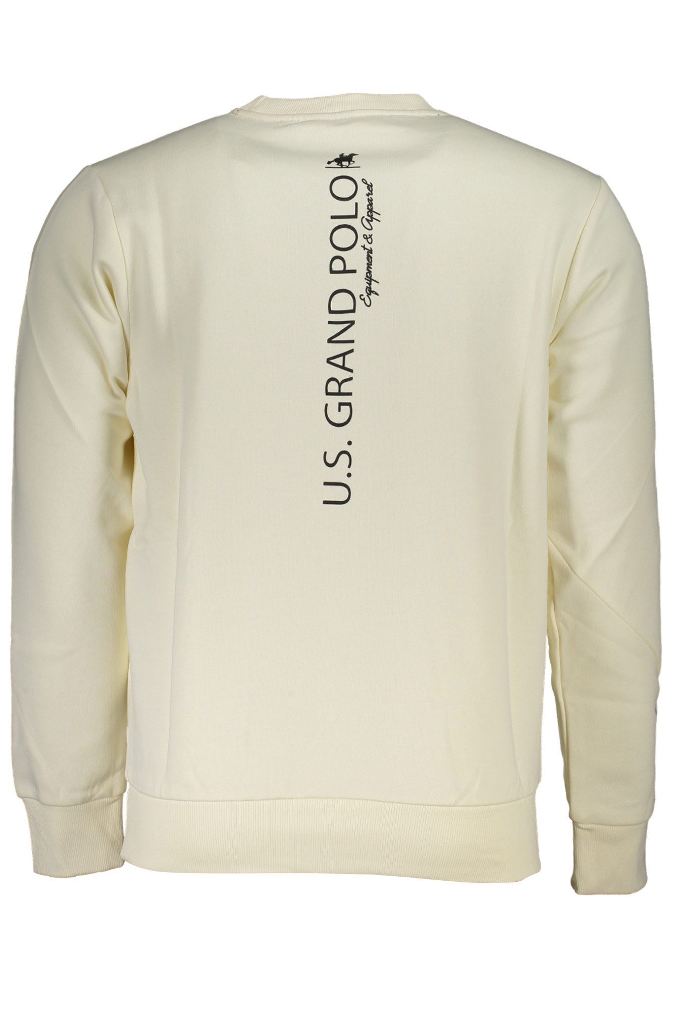 U.S. GRAND POLO Sweatshirt Weißes Herren Sweatshirt ohne Reißverschluss –