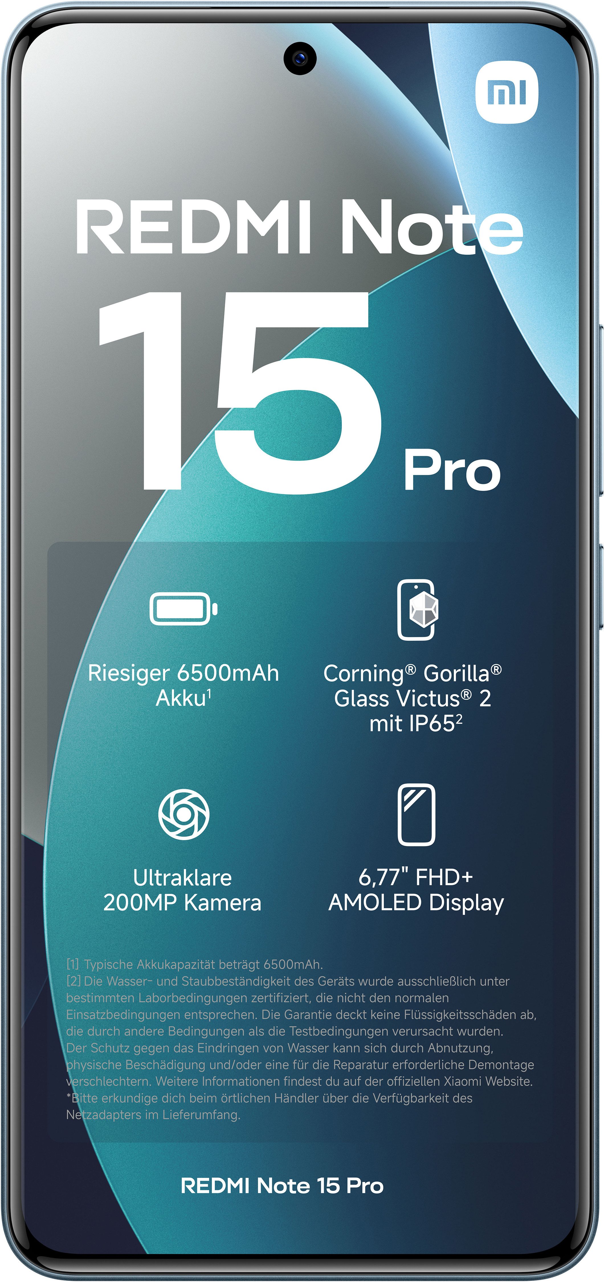 Xiaomi Redmi Note 15 Pro 8+256 Smartphone (17,34 cm/6,83 Zoll, 256 GB Speicherplatz, 200 MP Kamera)