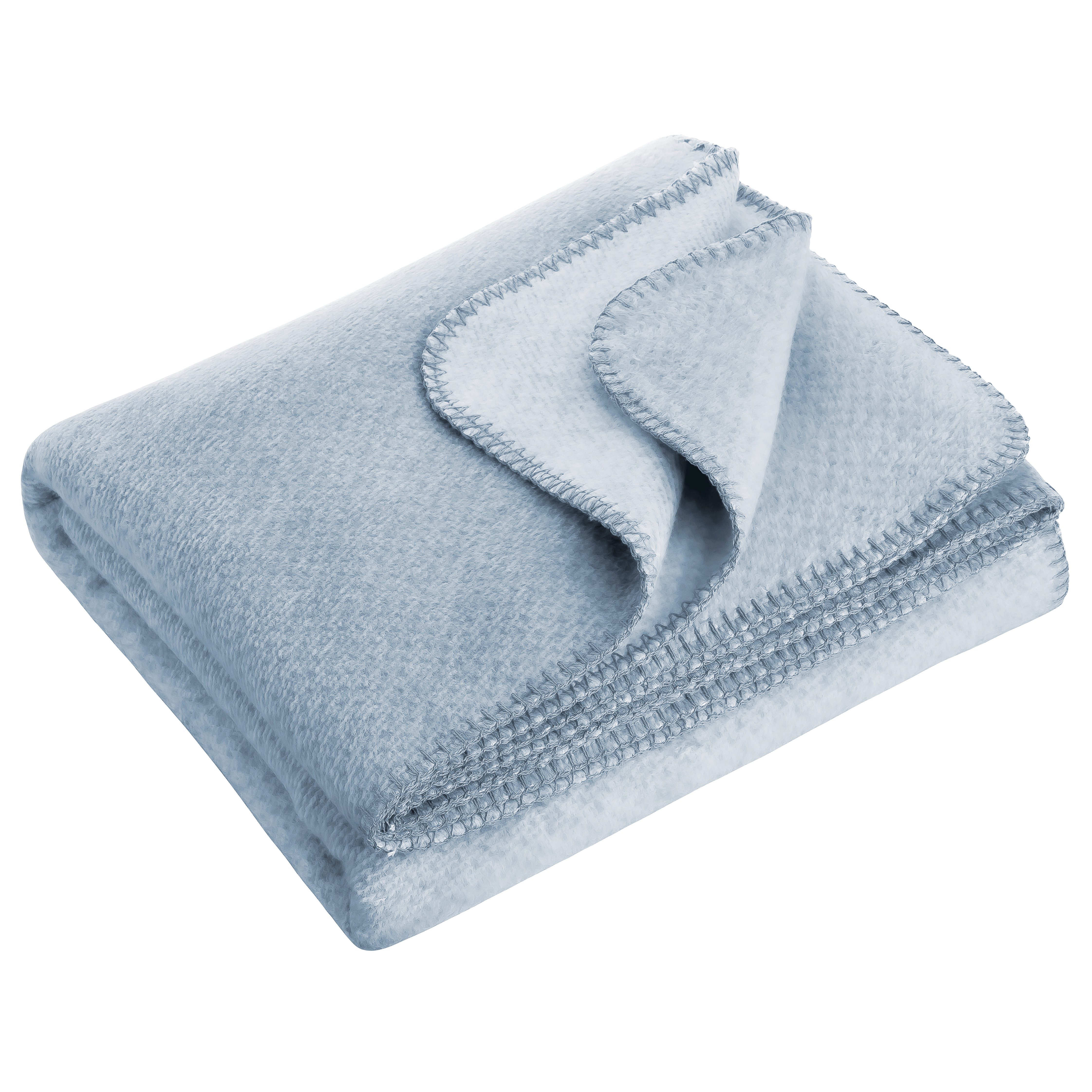 Wolldecke EMMA Premium Kuscheldecke aus 100% weicher Bio-Baumwolle in 7 Far günstig online kaufen