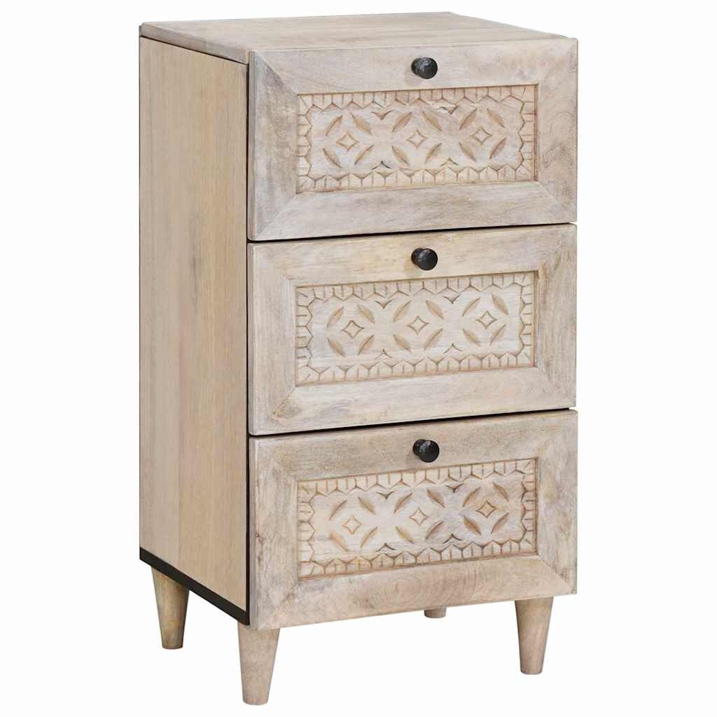 vidaXL Sideboard Sideboard mit Schubladen Weiß 33,5 x 40 x 75 cm (1 St)