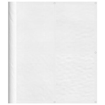 vidaXL Seitenmarkise Balkon-Sichtschutz Weiß 120x1000 cm 100 Polyester-Oxford