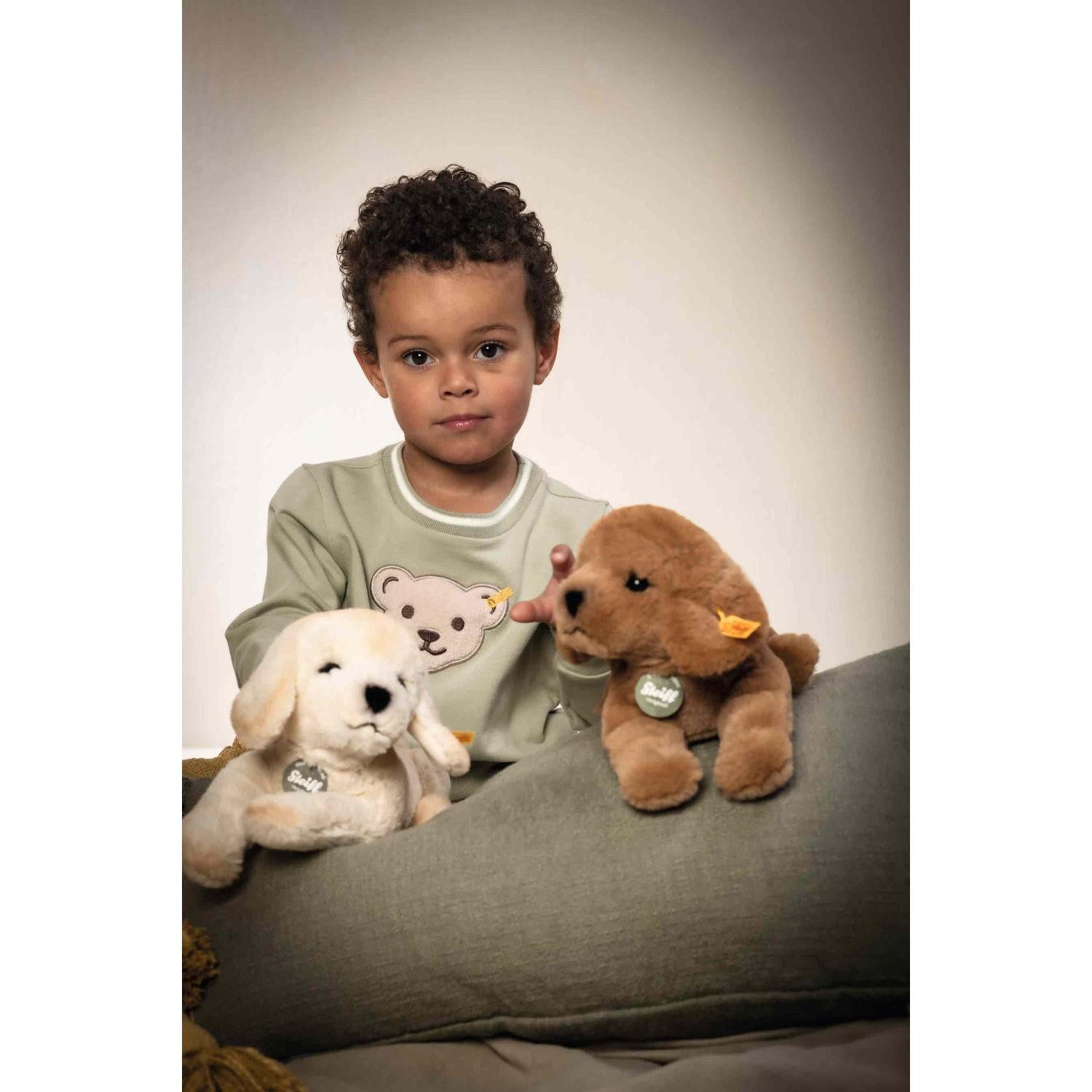 Steiff Kuscheltier Kuscheltier Teddies For Tomorrow Labrador Lenny Braun (23cm)