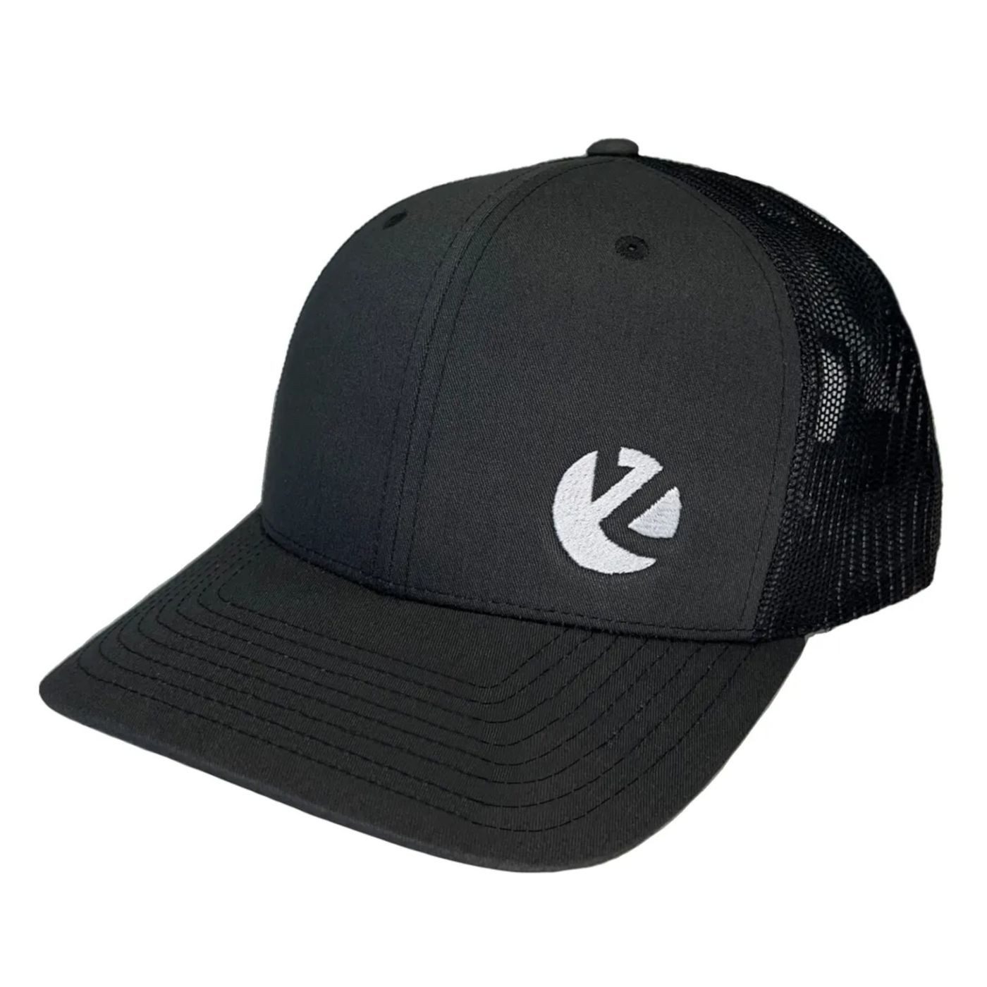 Zeck Fishing Trucker Cap ZECK Curved-Brim Trucker Grey - Angelcap