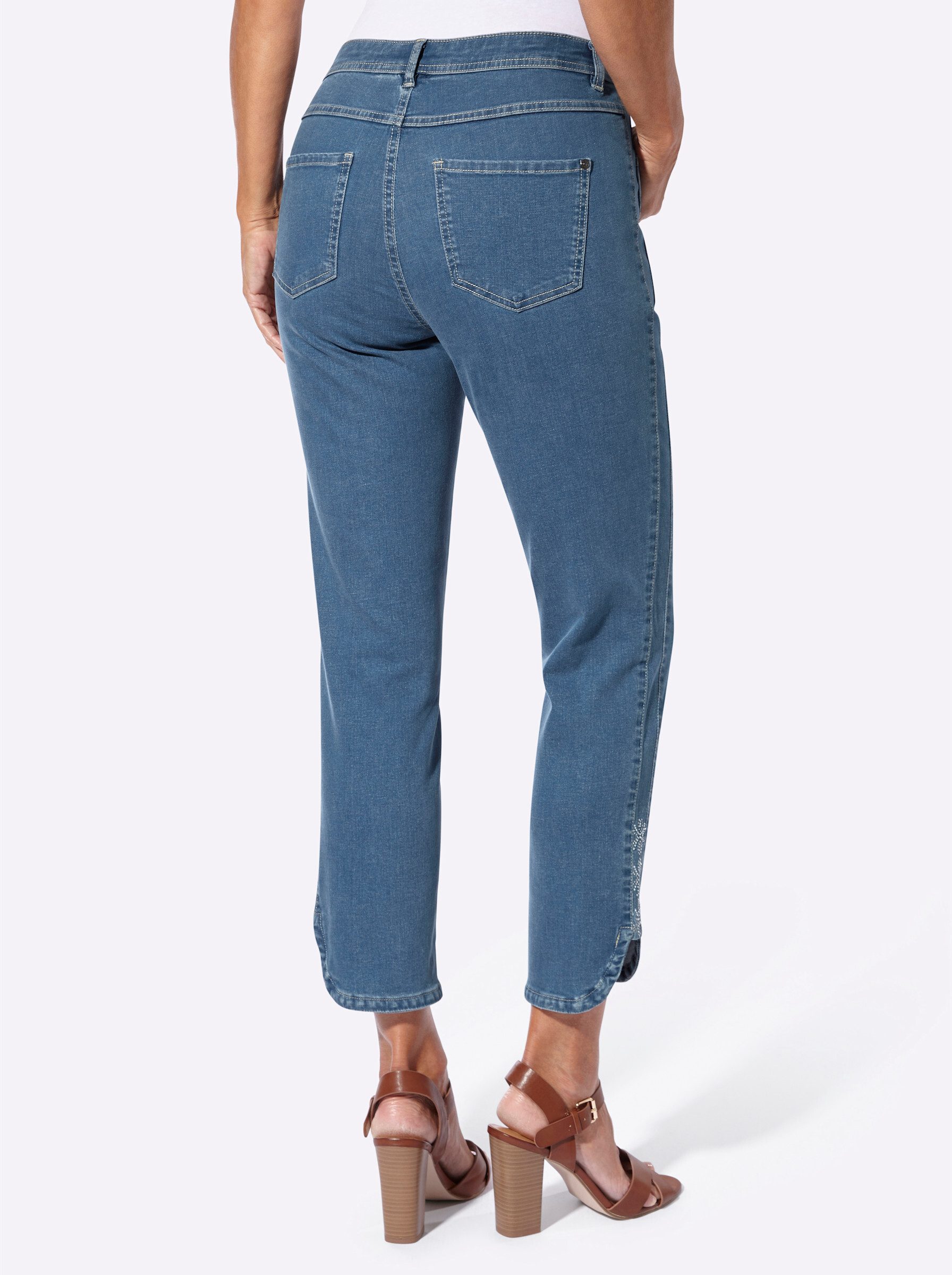 Witt Jeansshorts 7/8-Jeans leicht vertieft günstig online kaufen