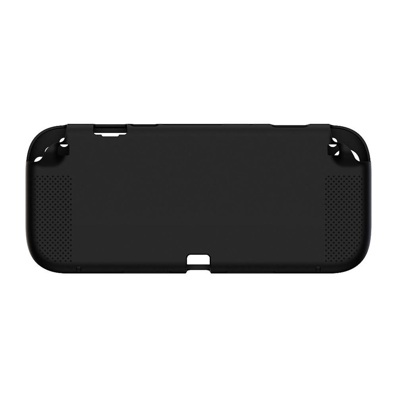 Wigento Handyhülle Für Nintendo Switch 2 Soft Silikon Gehäuse Anti Rutsch Design Schwarz, Soft Silikon Schutzhülle mit Anti-Rutsch Oberfläche