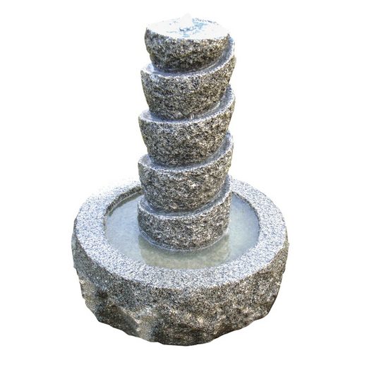 Dehner Gartenbrunnen »Drill inkl. LED, Ø 45 cm, Höhe 55 cm, Granit