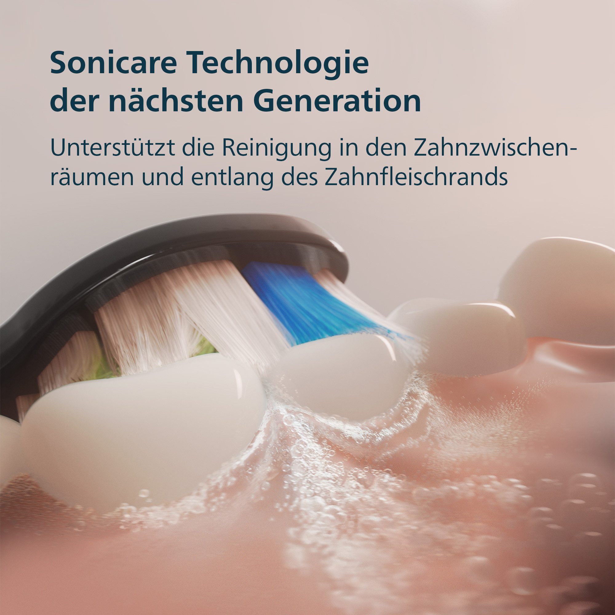 Philips Sonicare Elektrische Zahnbürste Series 3100, Aufsteckbürsten: 2 St., mit Drucksensor, 3 Intensitätsstufen, inkl. Reiseetui und Ladegerät