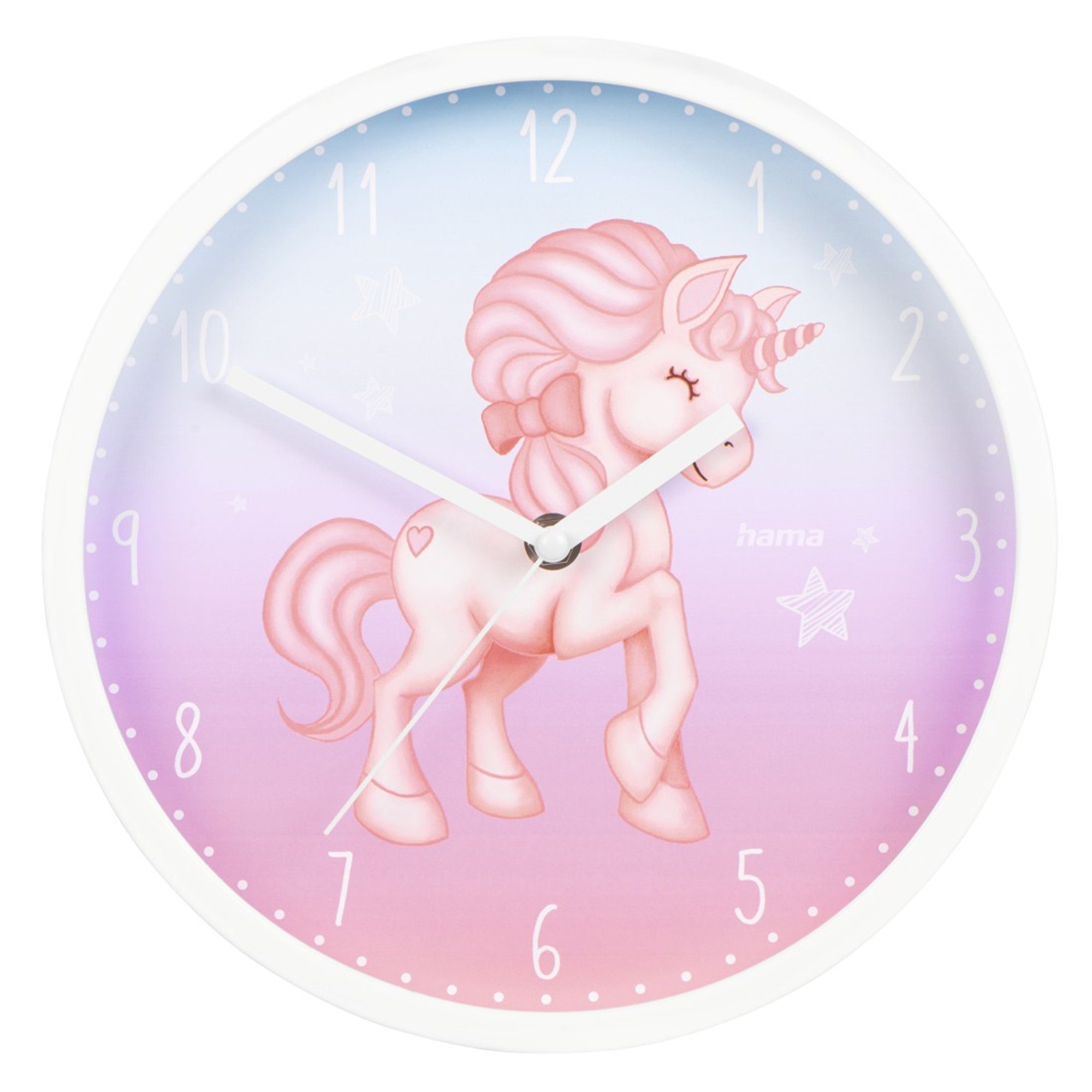 Hama Wanduhr Kinder-Wanduhr "Magical Unicorn", Bunt