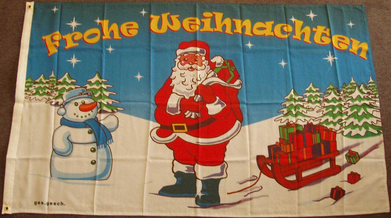 flaggenmeer Flagge Frohe Weihnachten 80 g/m²