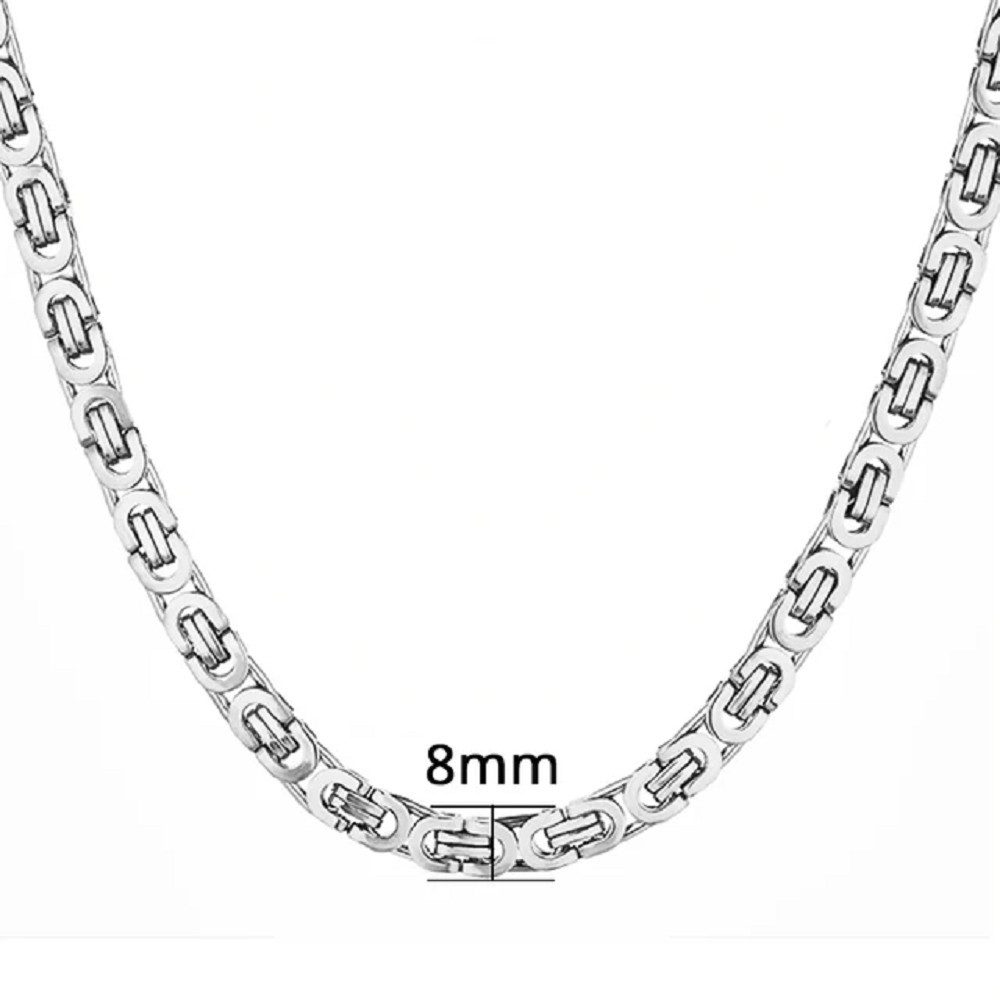Ware aus aller Welt Königskette Edelstahl Halskette 8mm x 50cm Panzerkette günstig online kaufen