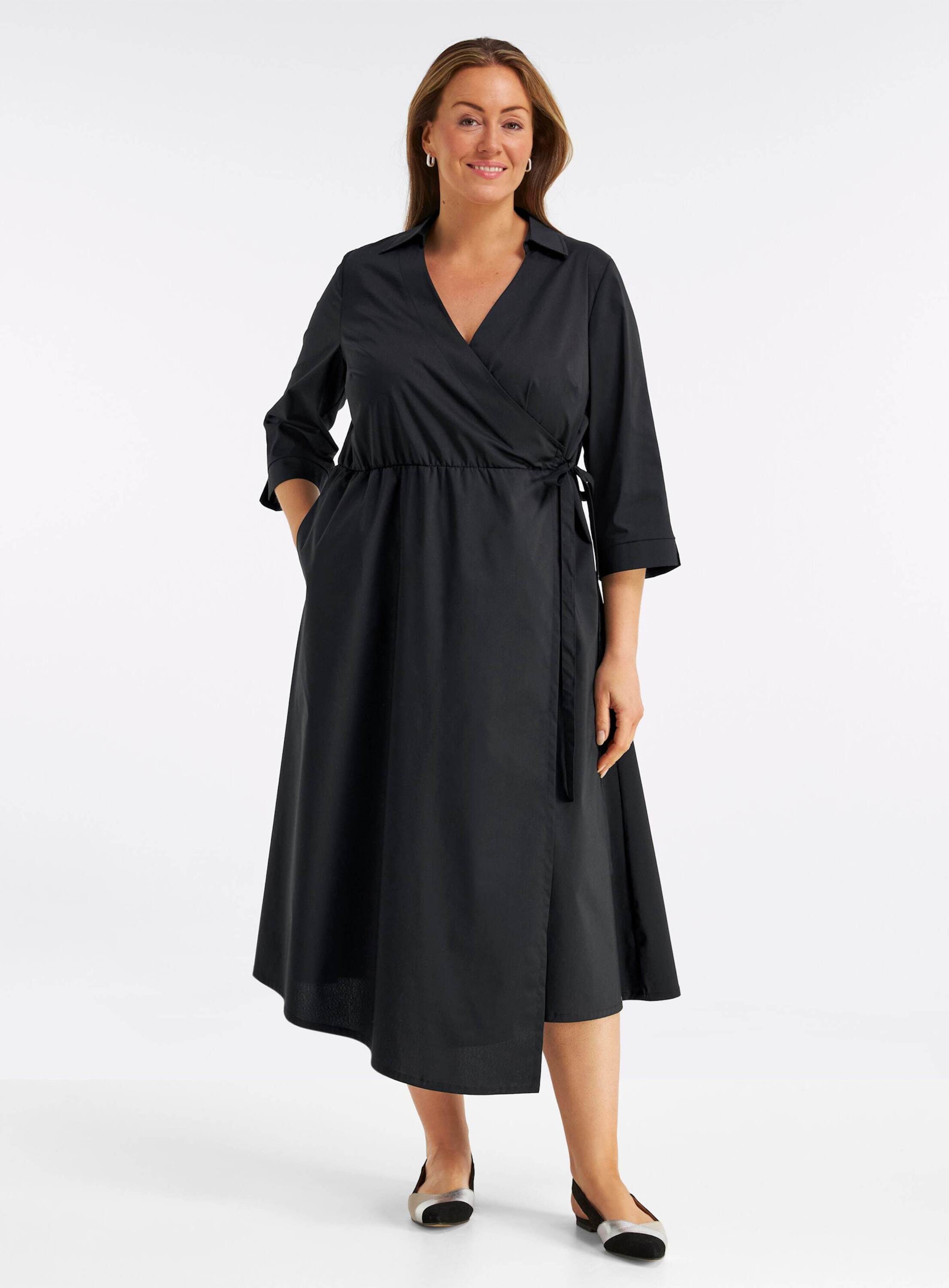 Sheego Jerseykleid Kleid 3/4-Arm