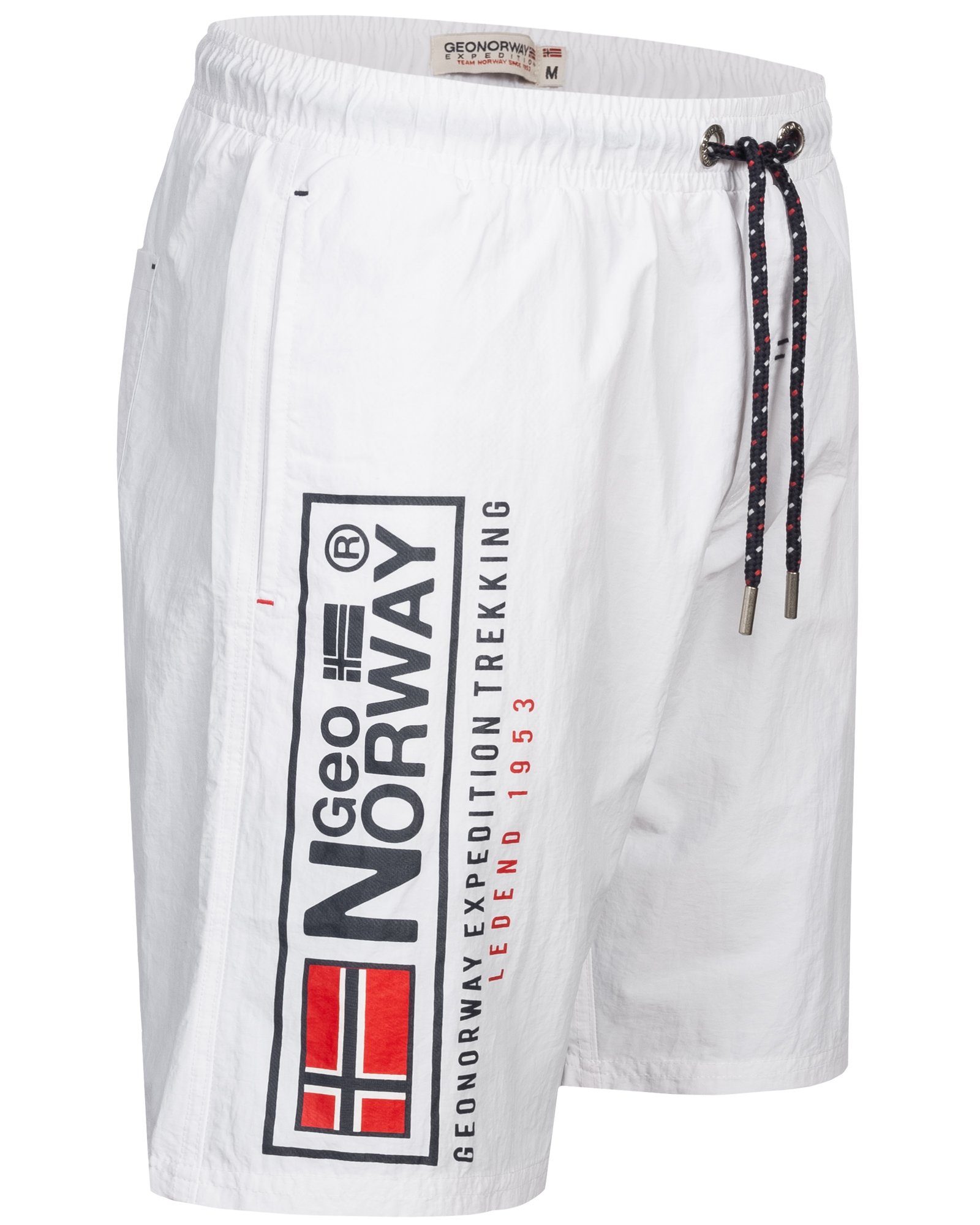 Geographical Norway Beach Sommer Shorts Herren Schwimm Bade Bermuda Weiß Bade Shorts Hose Lang Badeshorts