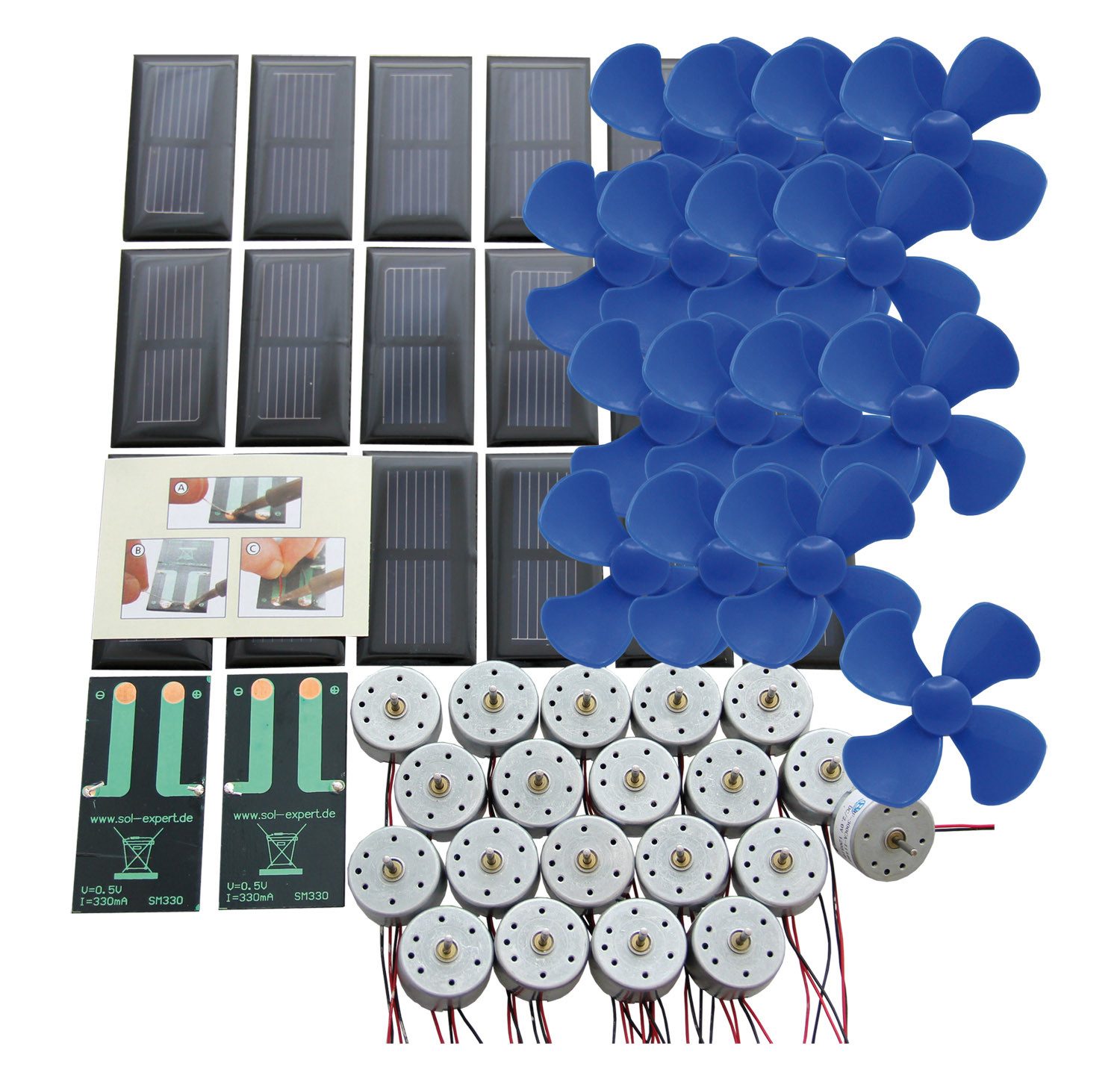 SOL-EXPERT group Modellbausatz Klassensatz Solarantrieb basic I - Lötanschluss, mit Luftschraube