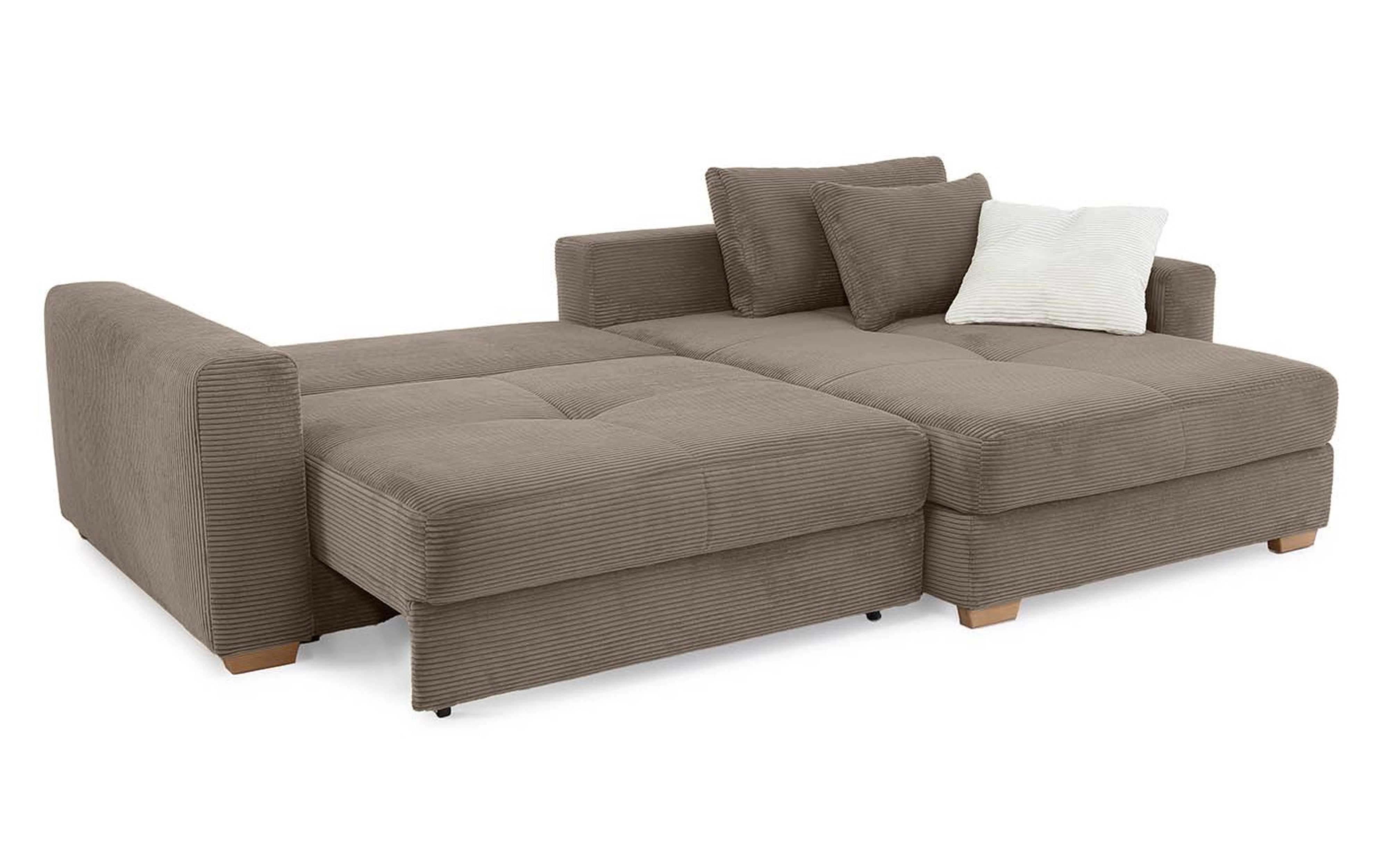 luma-home Ecksofa 15155, Dauerschläfer mit Bettkasten günstig online kaufen