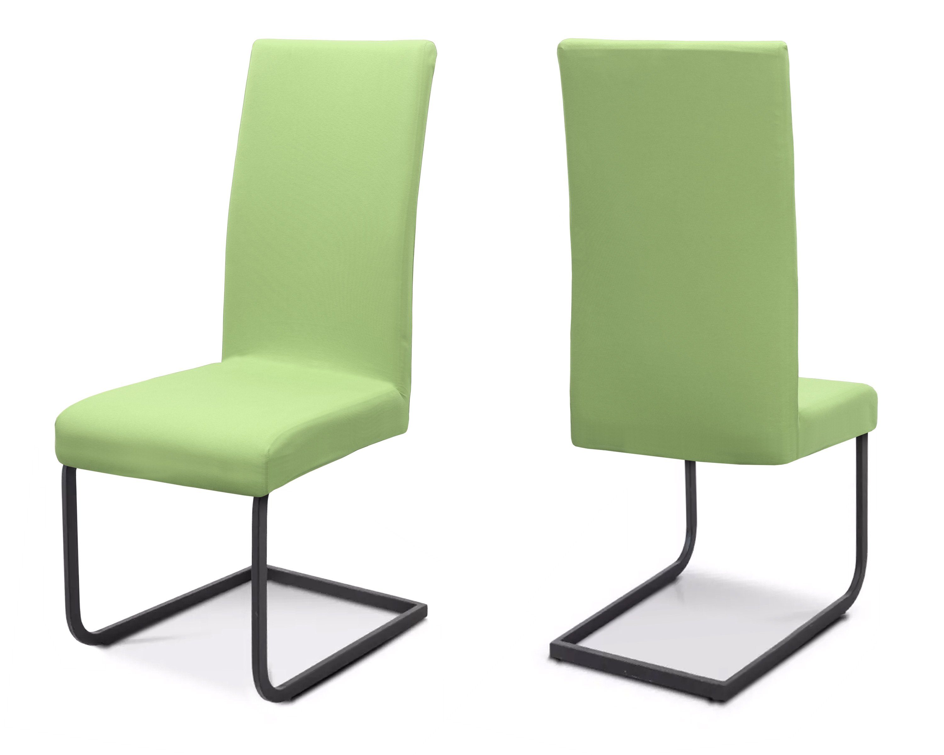 Beautex Stuhlhusse Jersey Stuhlhussen Sets, elastische Stretch Husse Baumwolle Bi-Elastic