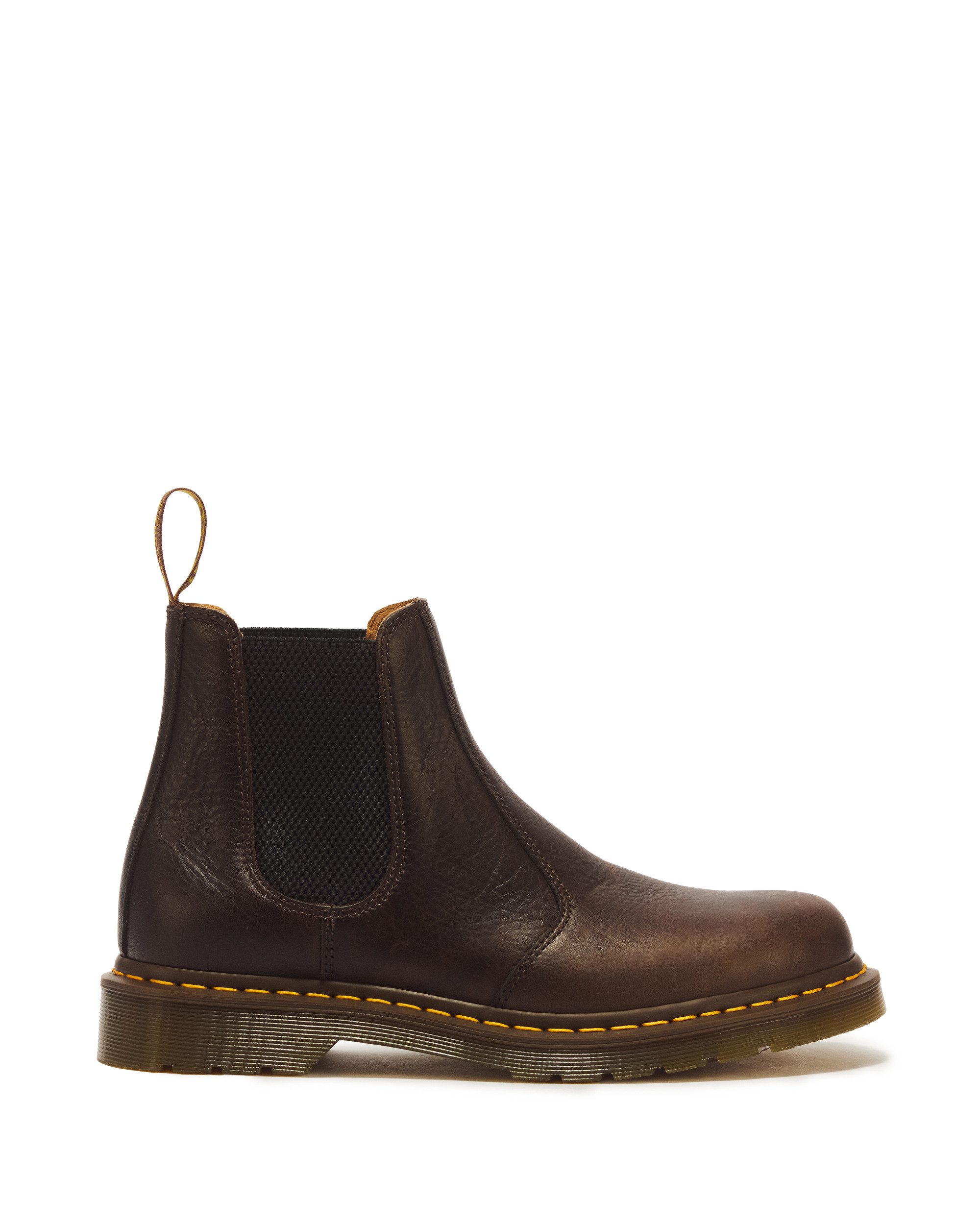 DR. MARTENS 2976 Dark Brown Ambassador Chelseaboots Stiefelette, Boots mit typischer Kontrastnaht