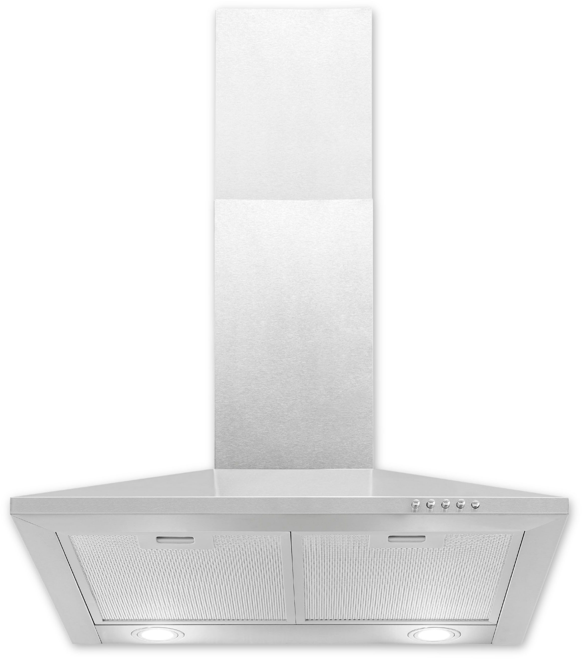 exquisit Wandhaube KH 60-8.3 (sw) Pyramidenförmige Haube – stilvoll & flexibel mit LED-Beleuchtung