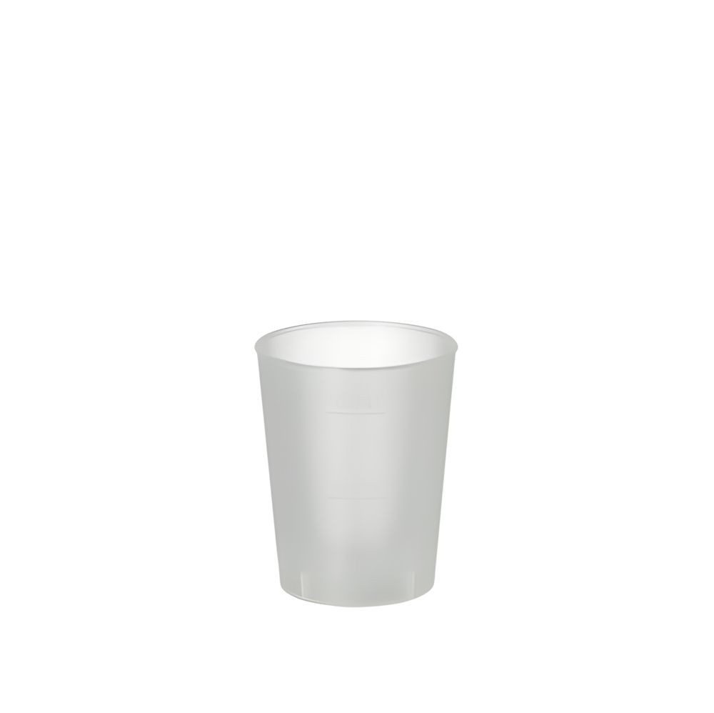 PAPSTAR Mehrwegbecher 40 x Mehrweg-Gläser für Schnaps PP 4 cl Ø 4,3 cm, 5,2 cm satiniert, PP