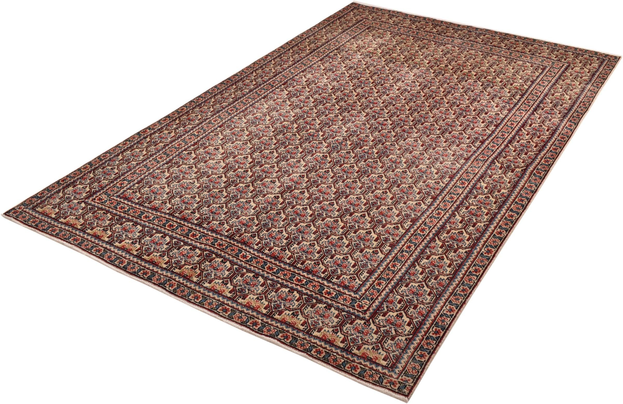 Nain Trading Orientteppich Vintage 169x264 Handgeknüpfter Moderner Orientteppich / Perserteppich, rechteckig, Höhe: 8 mm