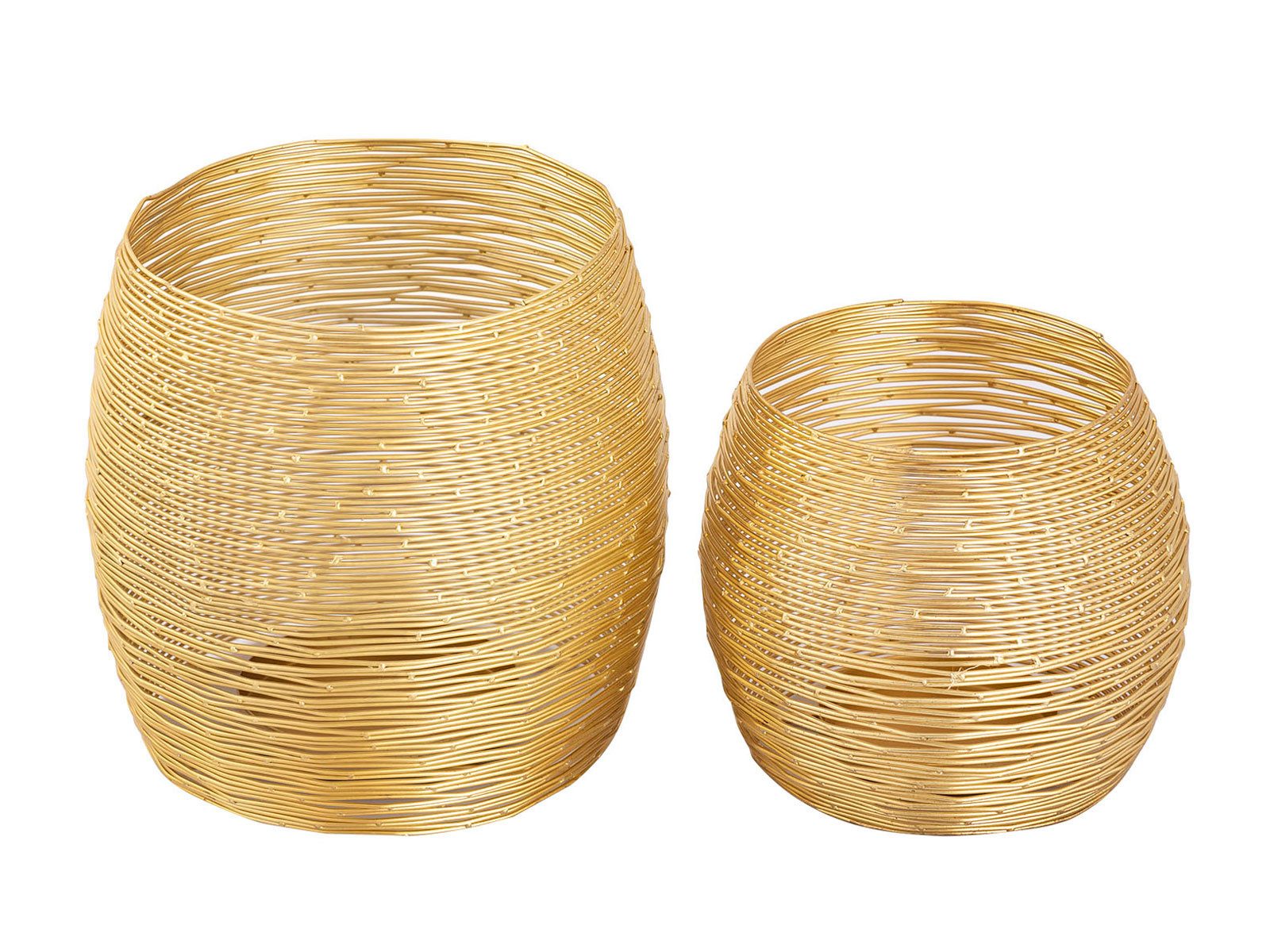 Amagohome Teelichthalter Kerzenständer Set 2-teilig Teelichthalter Windlichter Paris gold o. si (2 St) – Bild 3 von 5