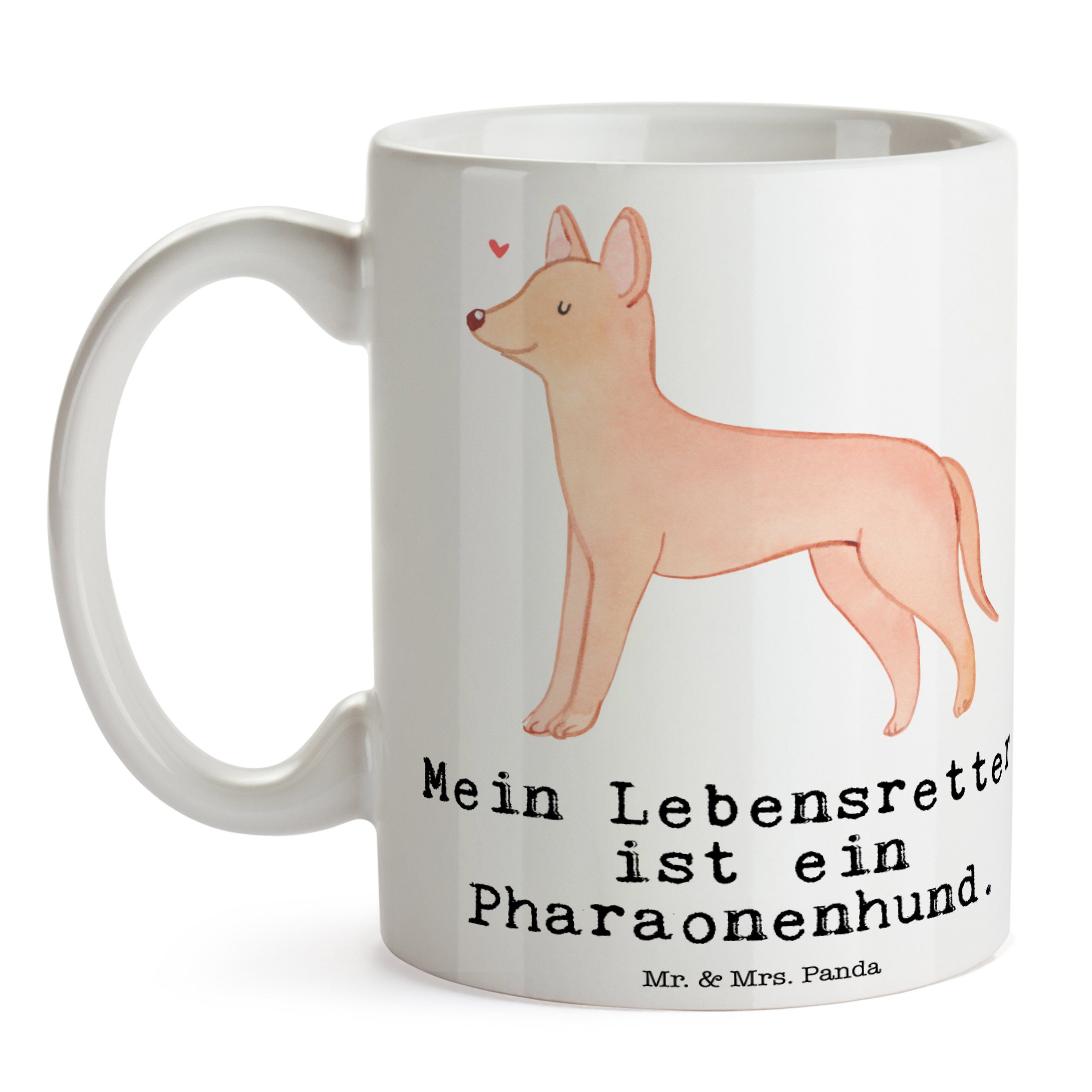Panda Pharaonenhund Hunderasse, - & Geschenk, Lebensretter Weiß - Mrs. Tasse Mr. Rassehund, Keramik