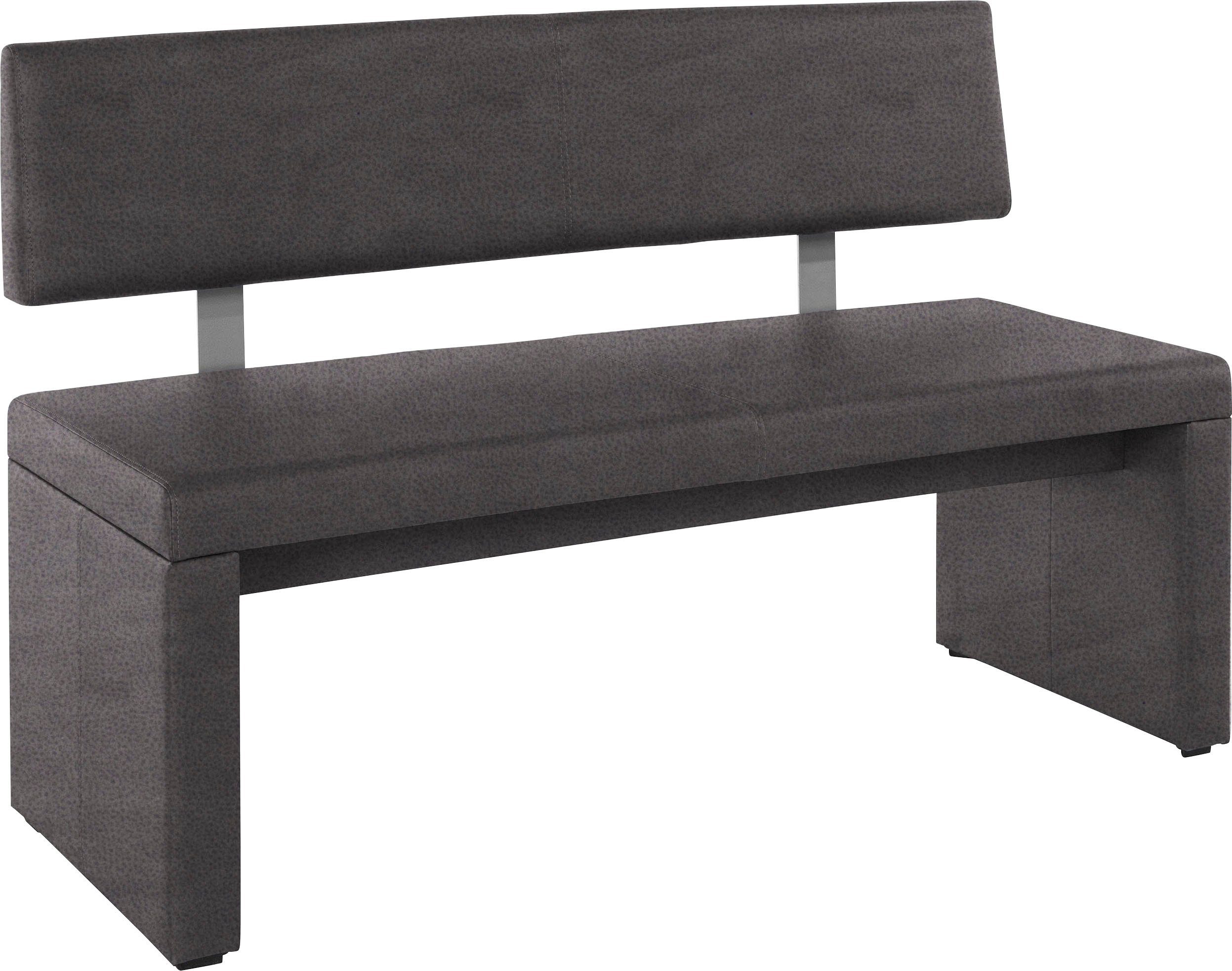 OTTO home Sitzbank Charissa, mit Lehne, Breite 140, 160 oder 180 cm