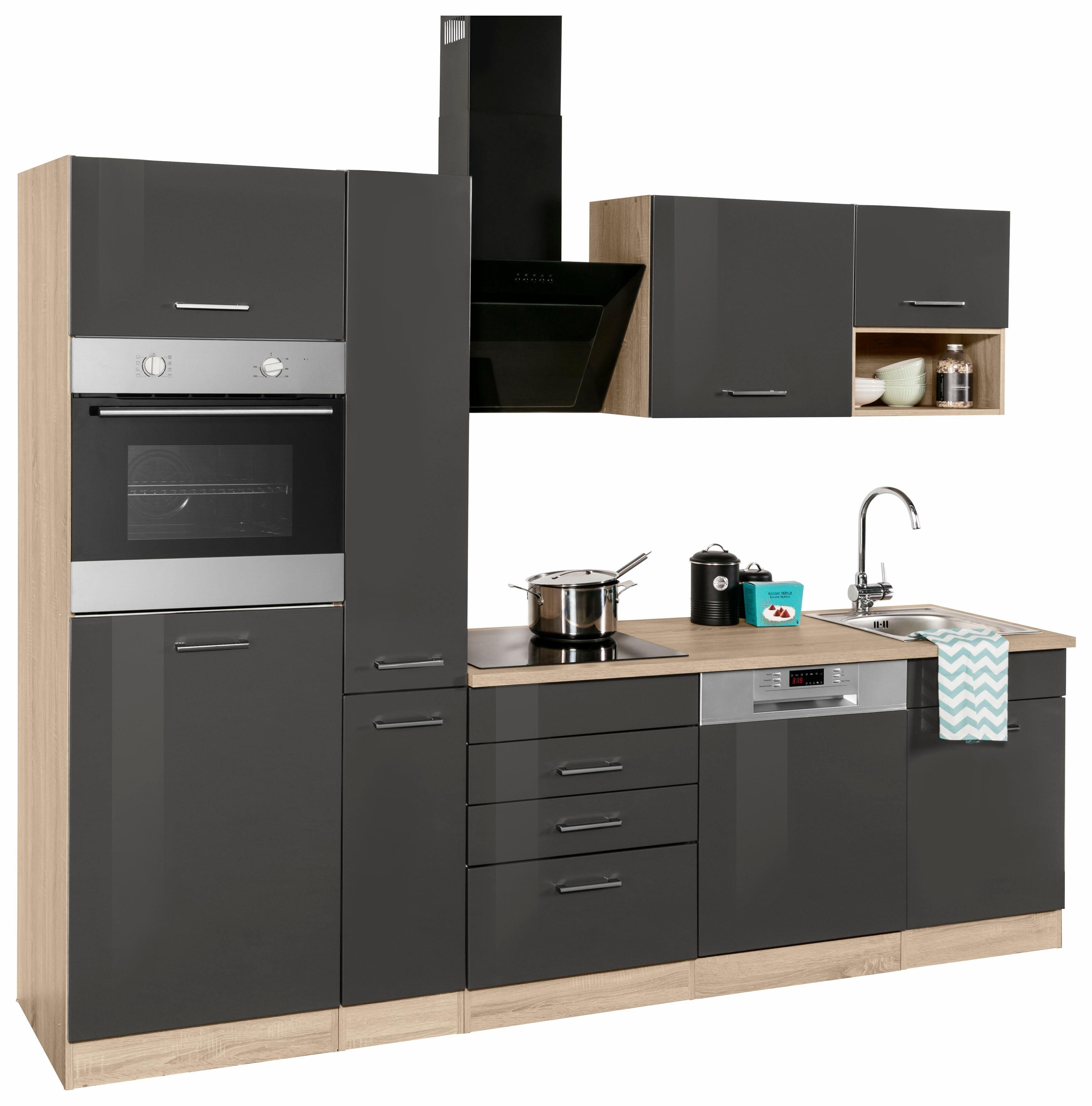 KOCHSTATION Küchenzeile KS-Haiti, ohne E-Geräte, Breite 260 cm günstig online kaufen