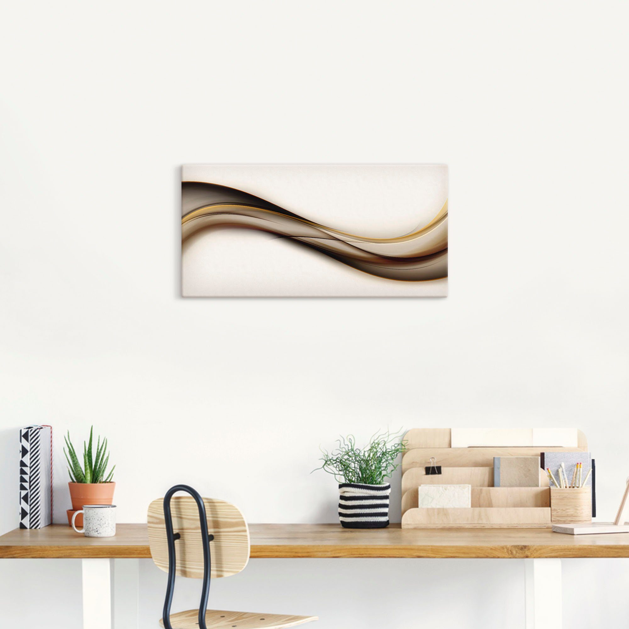 Artland Wandbild Welle, Muster (1 oder Leinwandbild, Wandaufkleber als in Poster St), versch. Größen Alubild