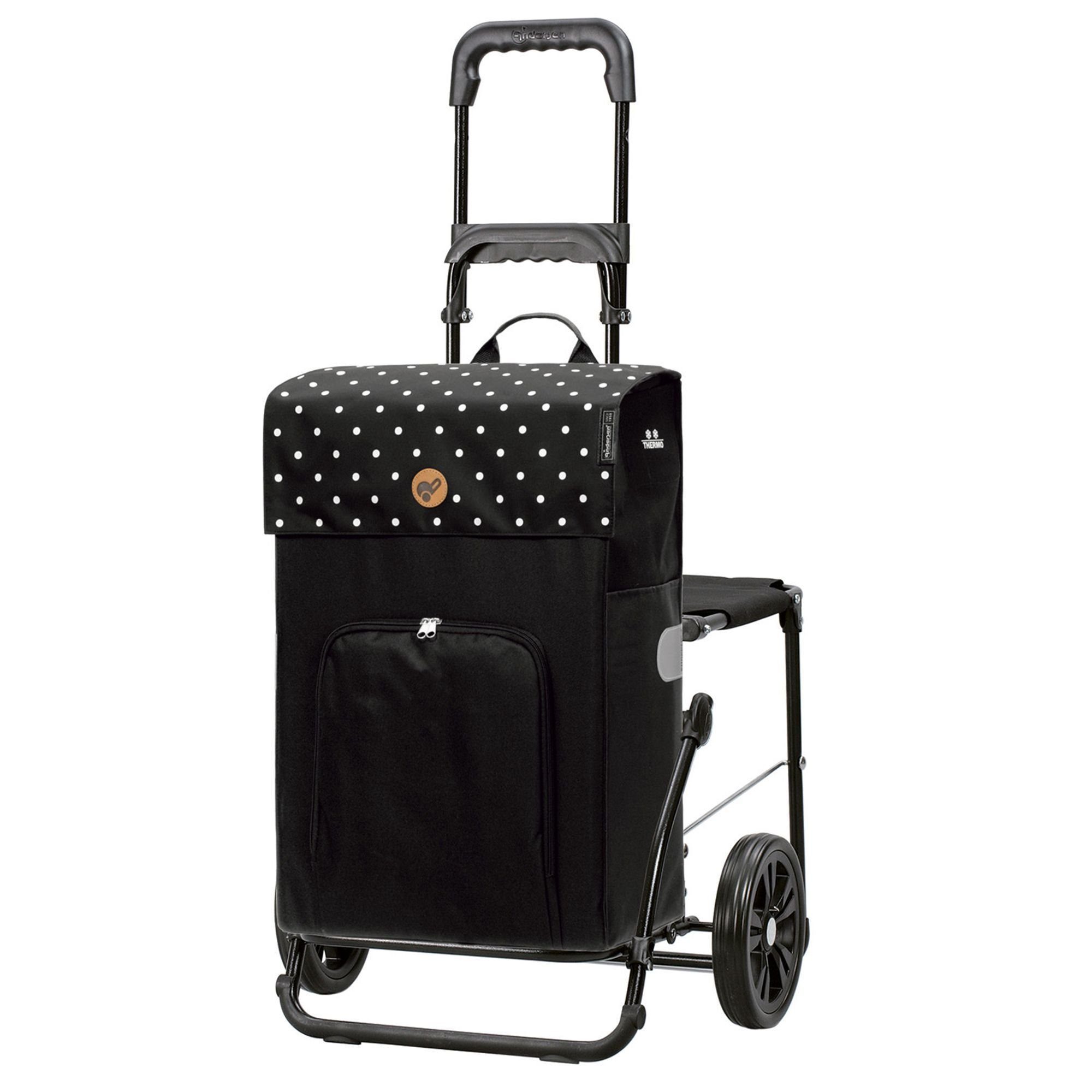 Andersen Reflektoren, schwarz Komfort 41 Einkaufstrolley Shopper, l, Tragegriff